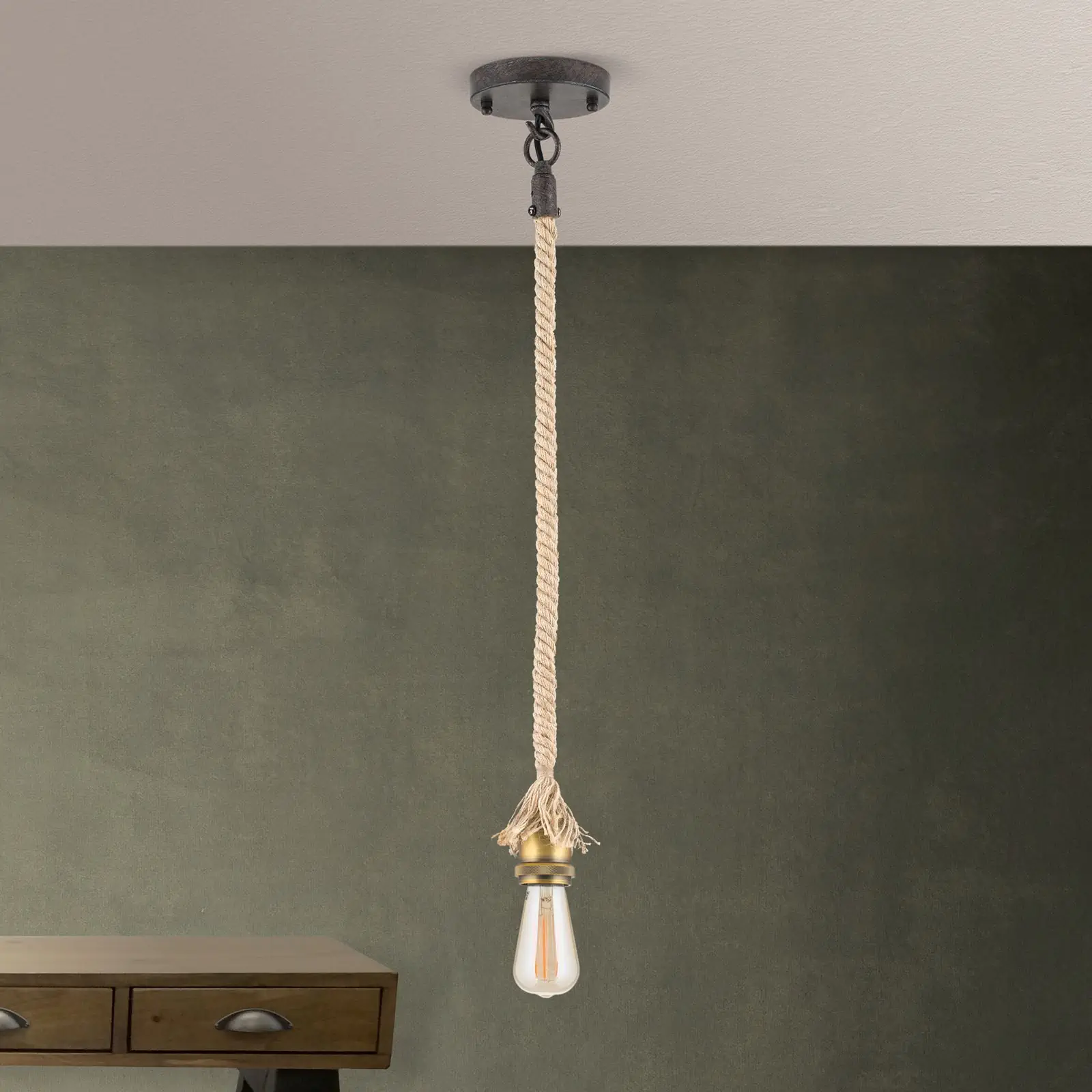 Vintage viseća lampa BASSENA - 3