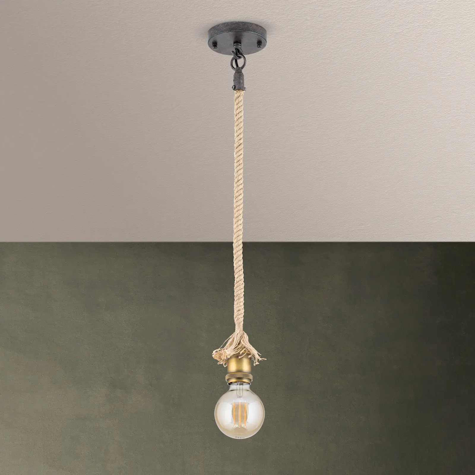 Vintage viseća lampa BASSENA - 4