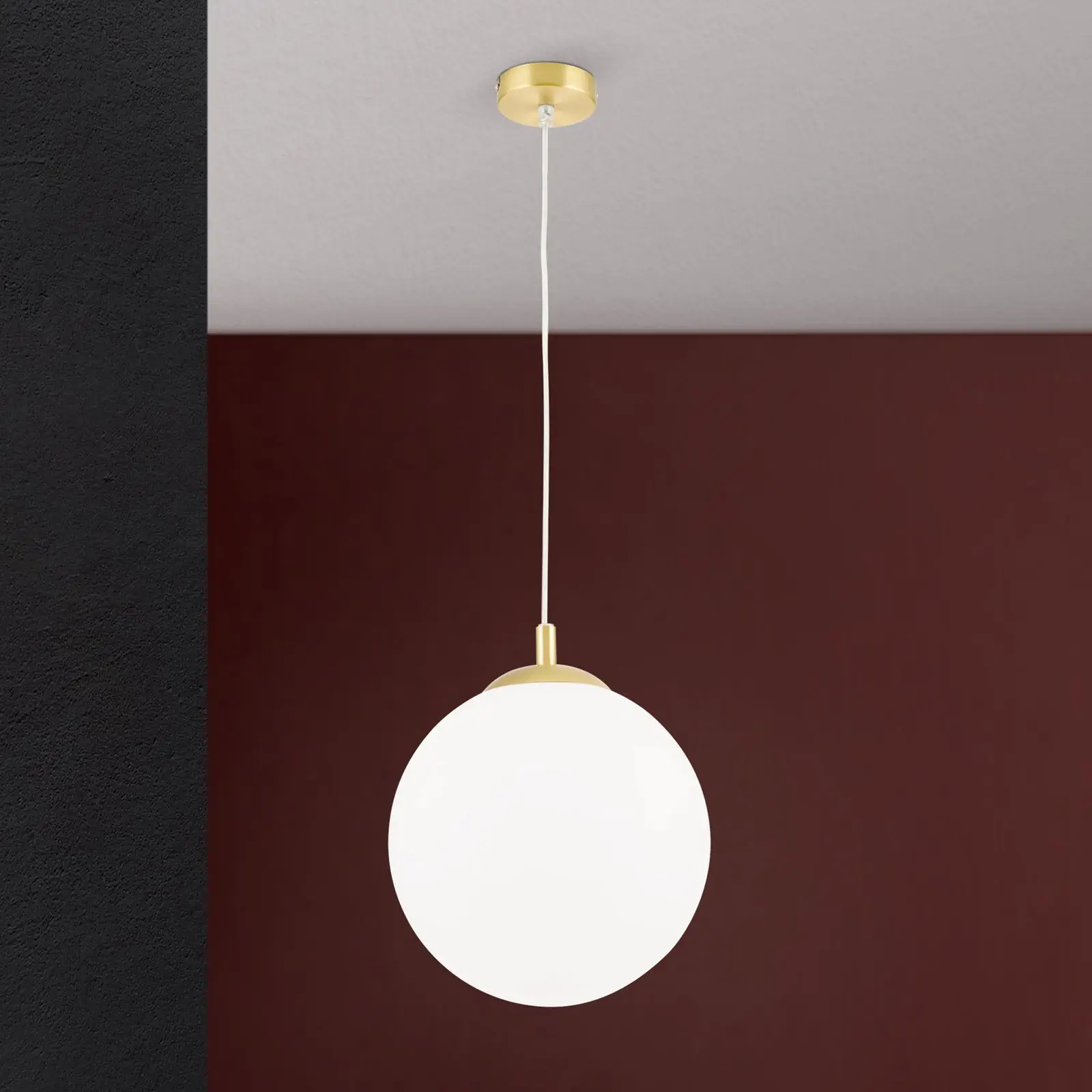 Viseća lampa MADIS, 1 izvor svetla, mat mesing - 2