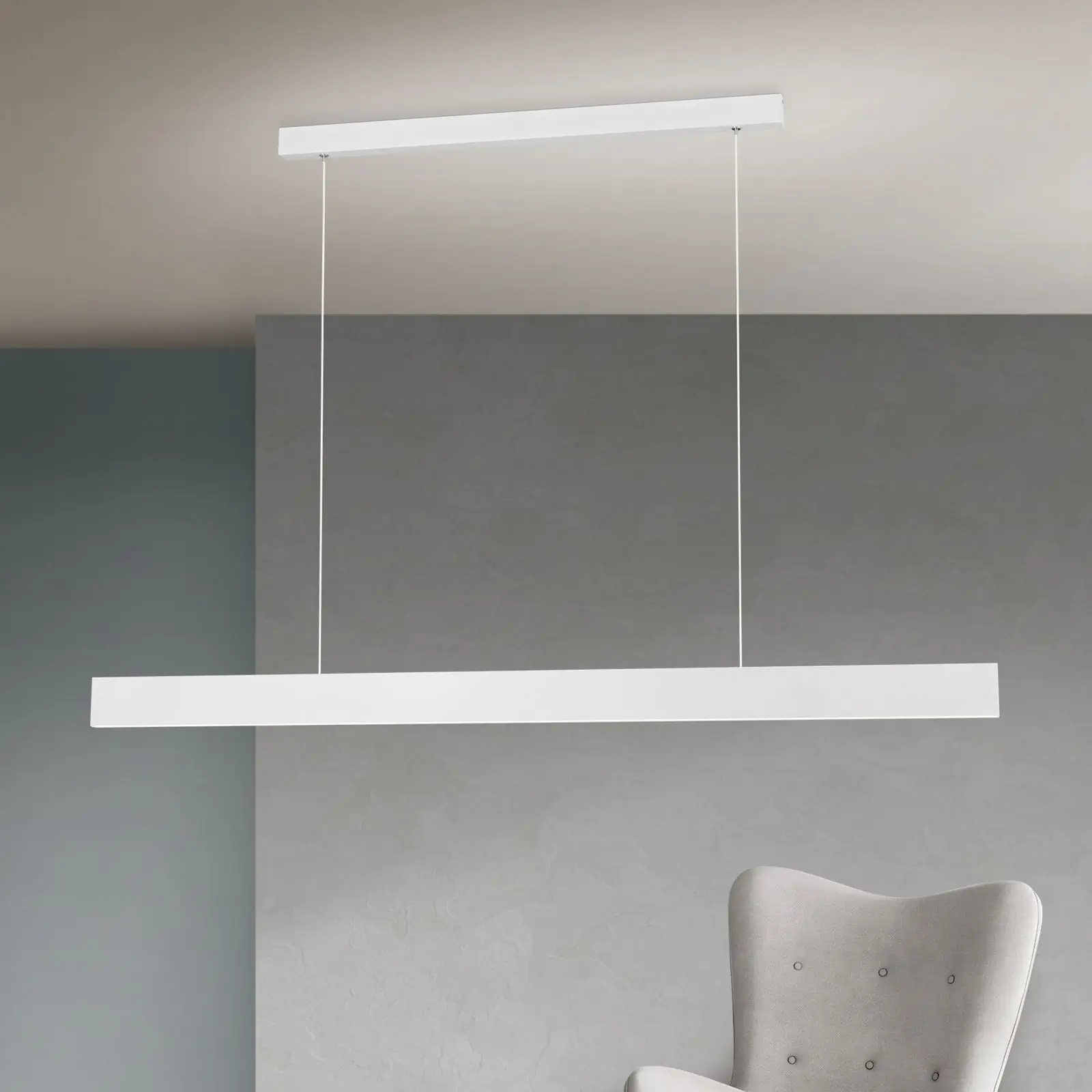 LED viseća lampa GIDEON sa osvetljenjem nagore i nadole, dimmable, bela - 2