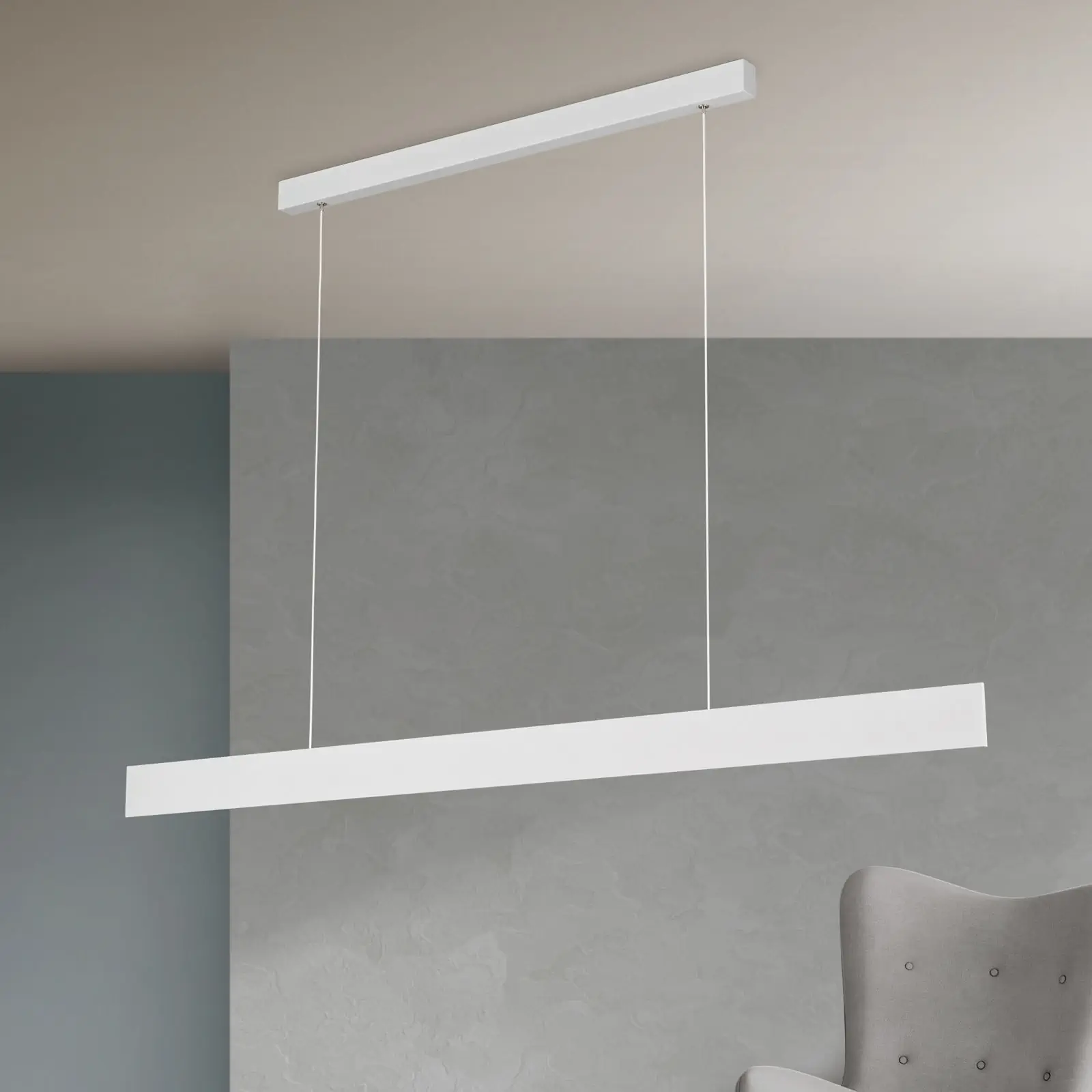 LED viseća lampa GIDEON sa osvetljenjem nagore i nadole, dimmable, bela - 3