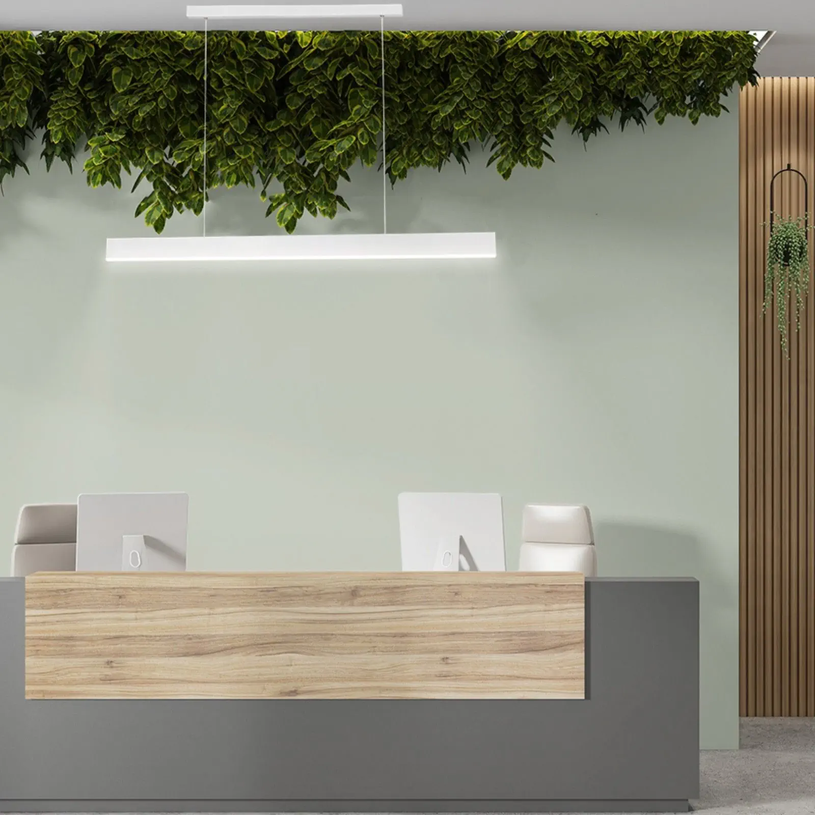 LED viseća lampa GIDEON sa osvetljenjem nagore i nadole, dimmable, bela - 8