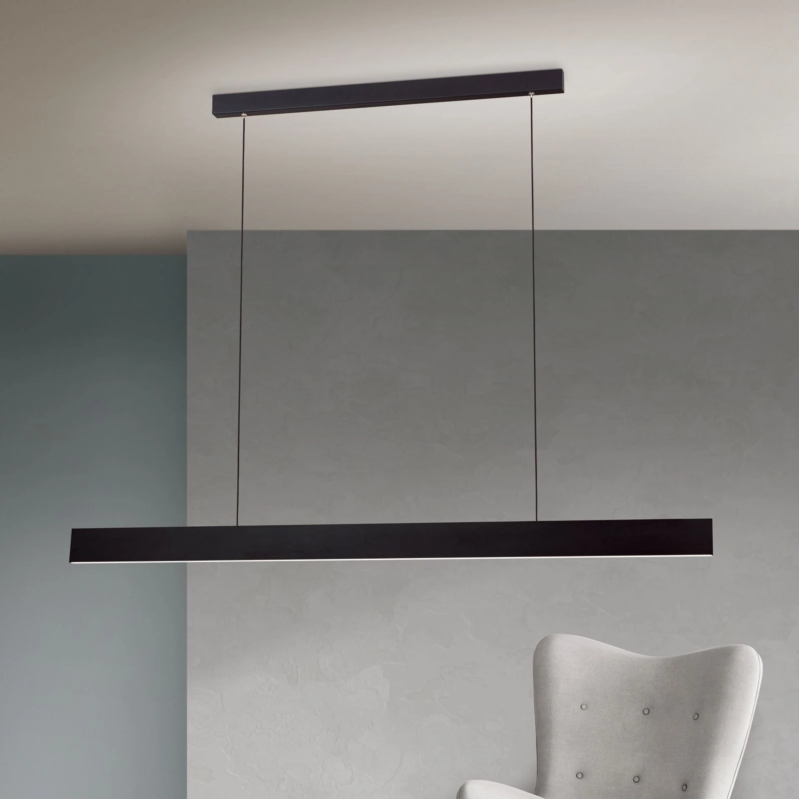 LED viseća lampa GIDEON sa osvetljenjem nagore i nadole, dimabilna, crna - 2