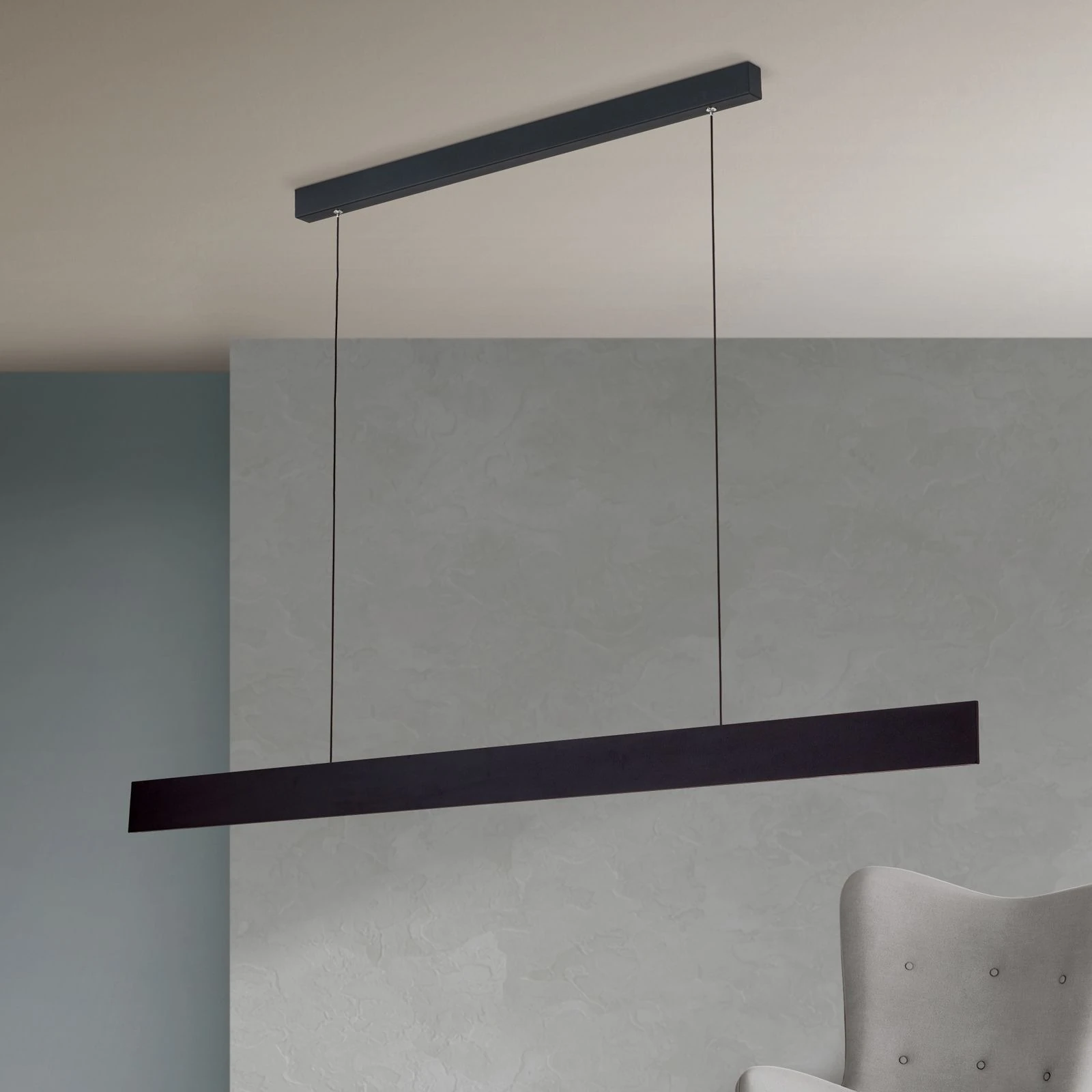 LED viseća lampa GIDEON sa osvetljenjem nagore i nadole, dimabilna, crna - 3