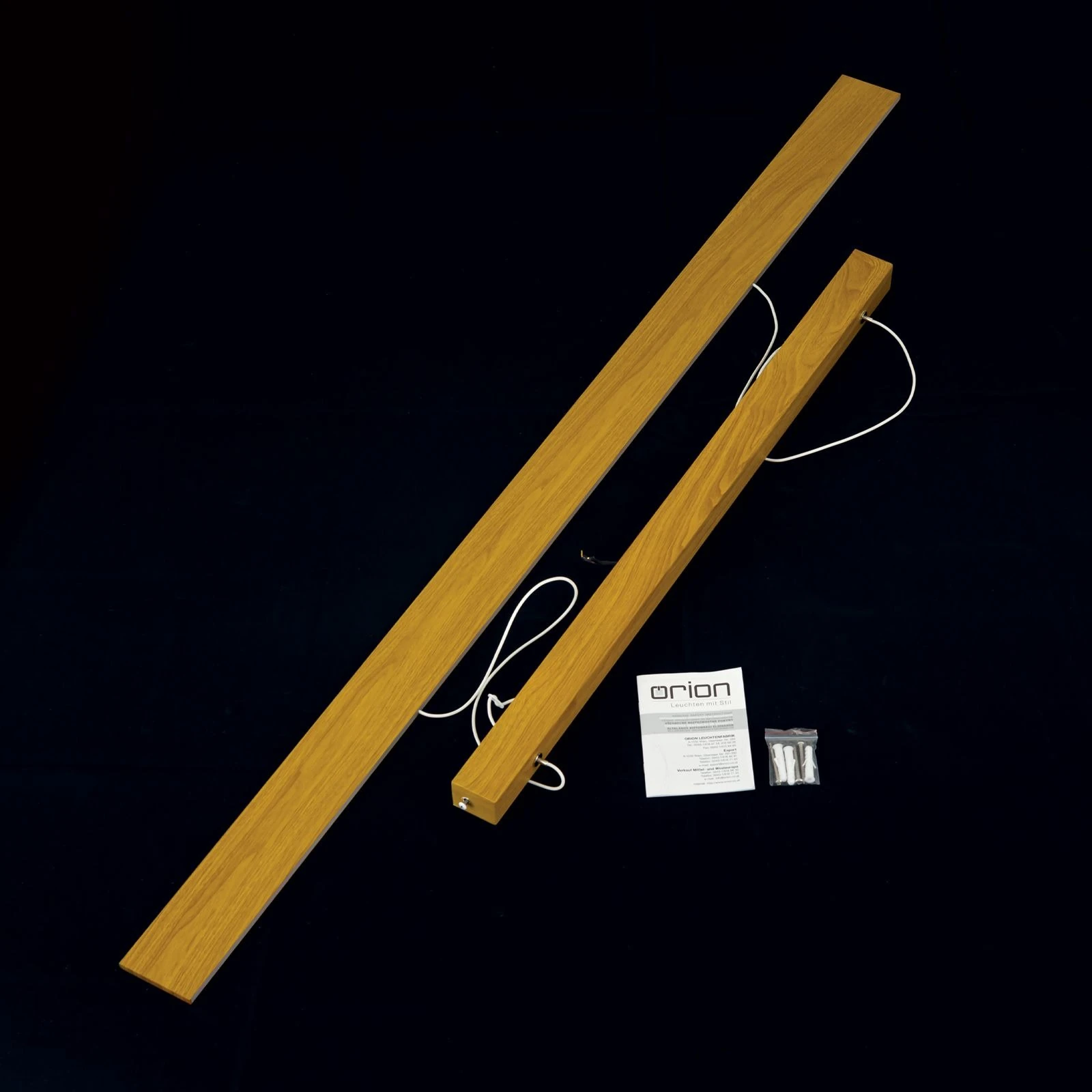 LED viseća lampa GIDEON sa osvetljenjem nagore i nadole, dimabilna, dekor drveta - 8