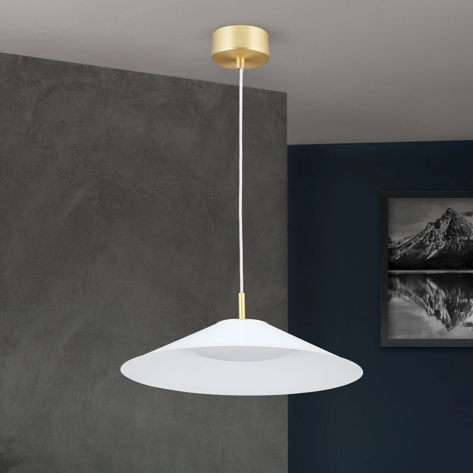 LED viseća lampa GOURMET, beli abažur - 3