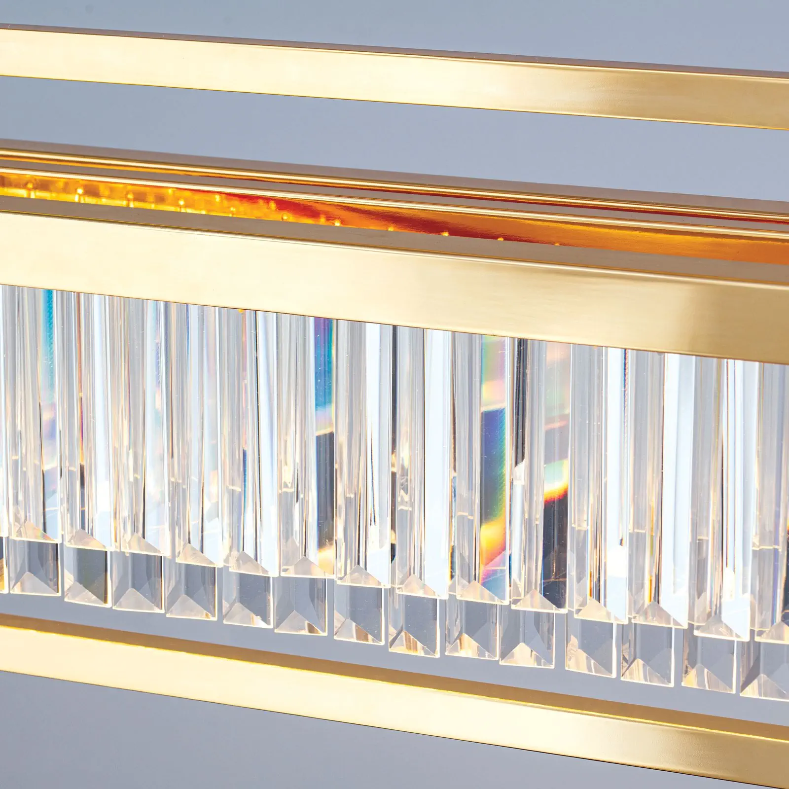 LED viseća lampa PRISM, duga, pozlaćena 24-karatnim zlatom - 5