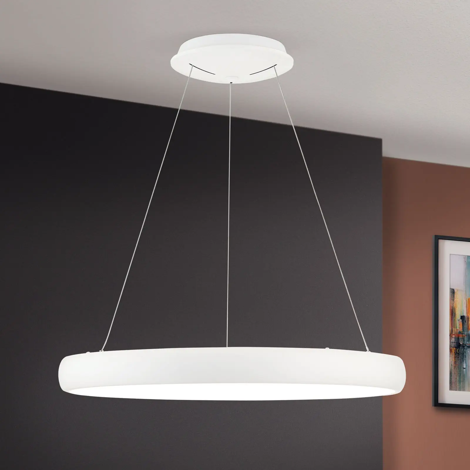 LED viseća lampa VENUS, bela, 61 cm - 2