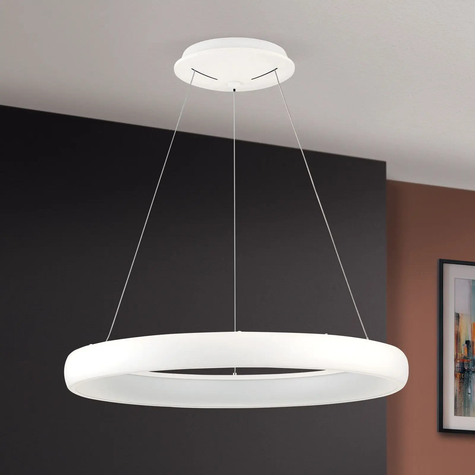 LED viseća lampa VENUS, bela, 61 cm - 3