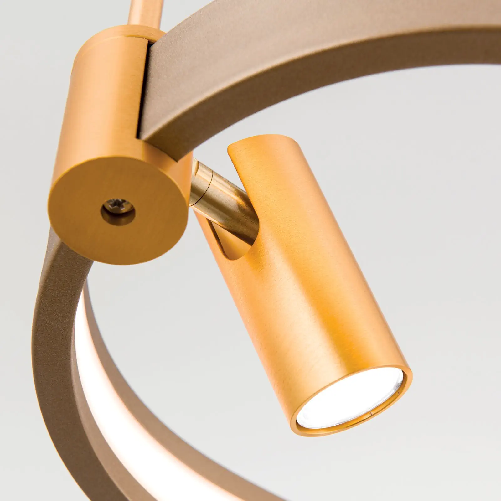 LED viseća lampa GRACIA, mat zlatna - 5