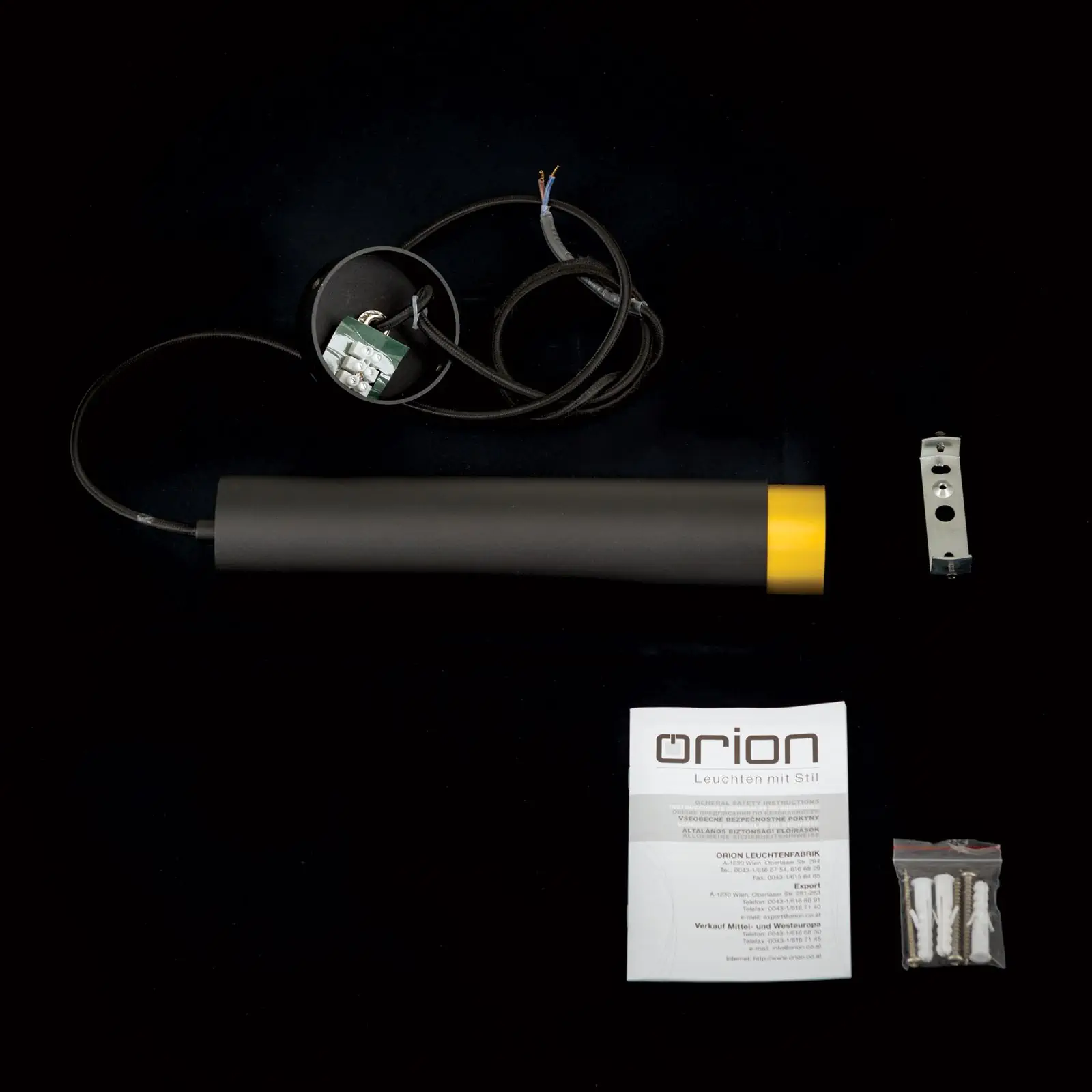 Viseća lampa MARTINI, crno-zlatna, 30cm - 8