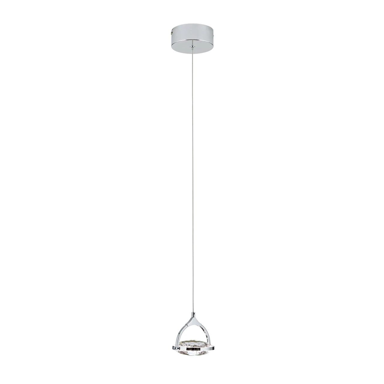 LED viseća lampa MOON, 1-izvor svetla, hrom - 4