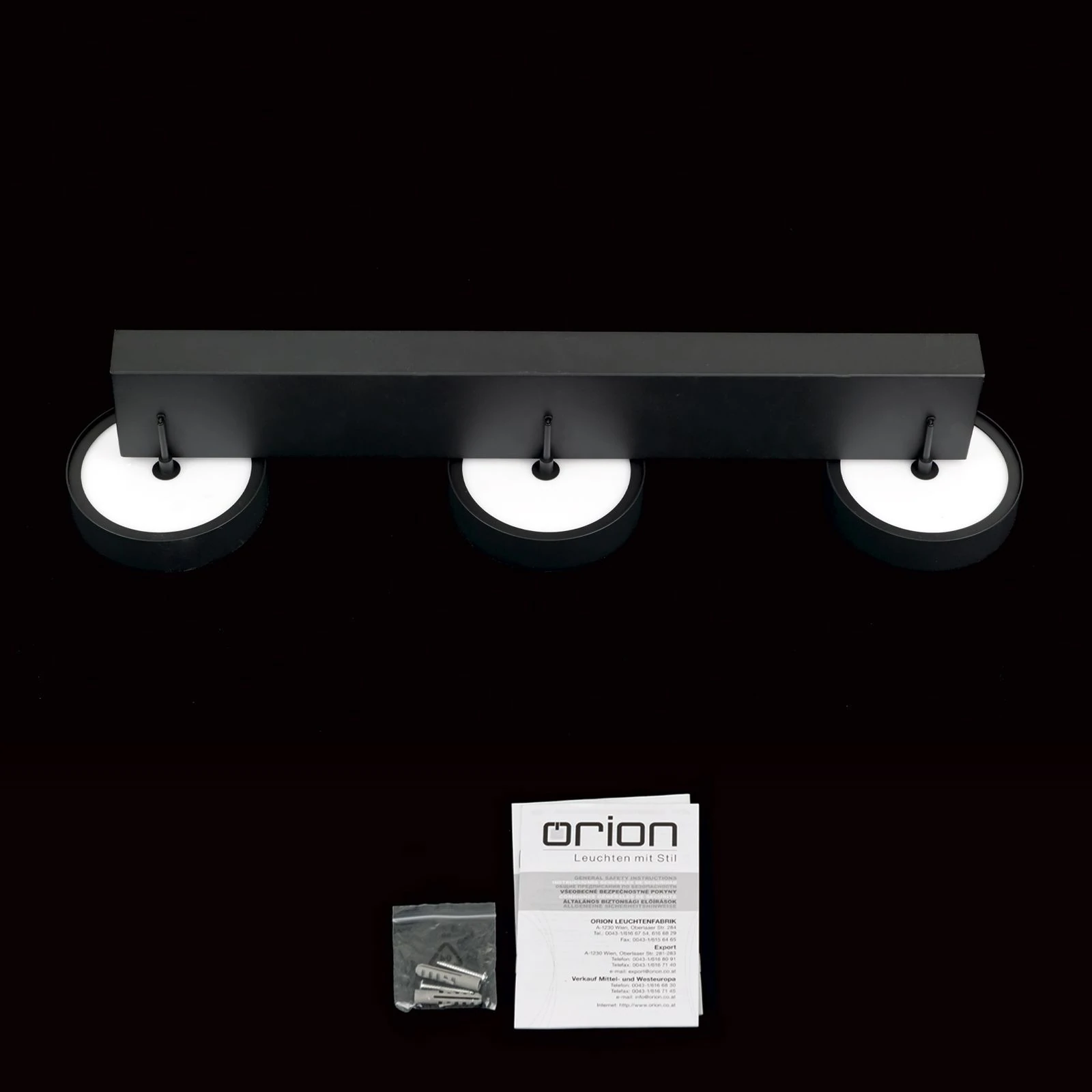 LED viseća lampa TEIDE, mat crna - 8