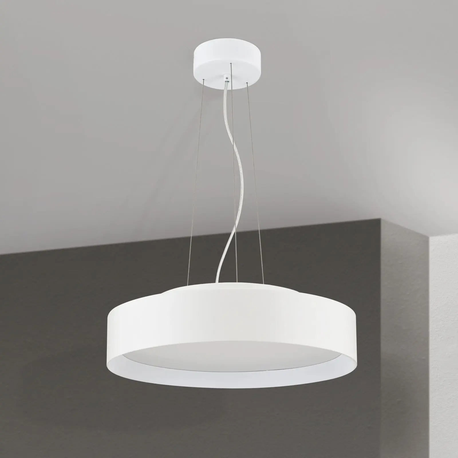 LED viseća lampa VARIO, Ø 40 cm, bela - 3