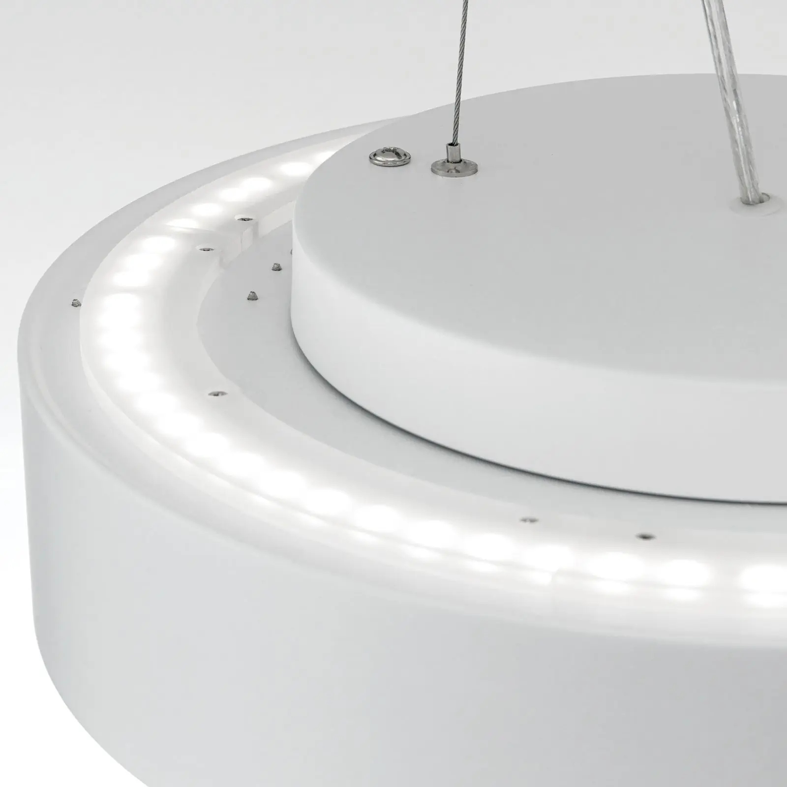 LED viseća lampa VARIO, Ø 40 cm, bela - 6