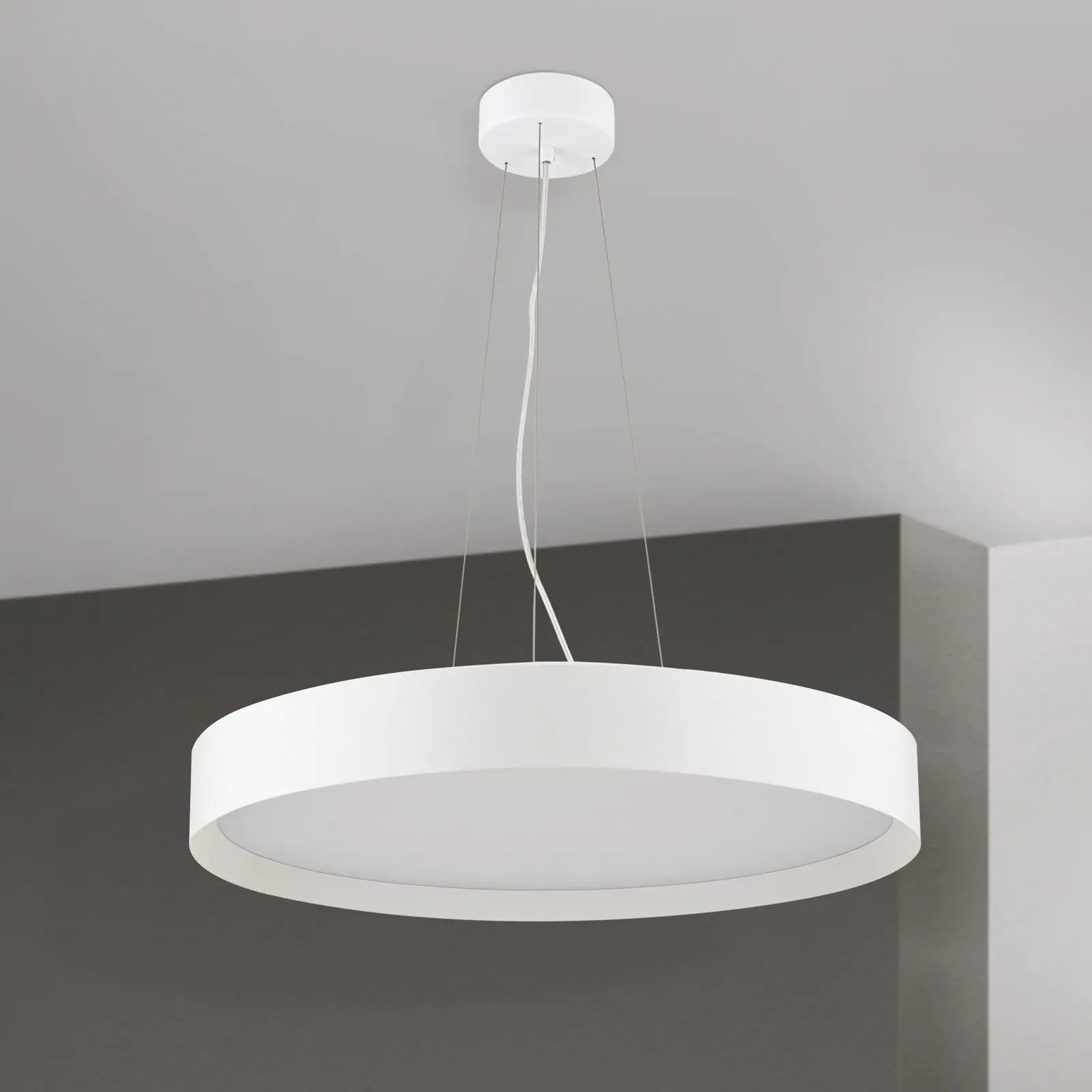 LED viseća lampa VARIO, Ø 60 cm, bela - 3