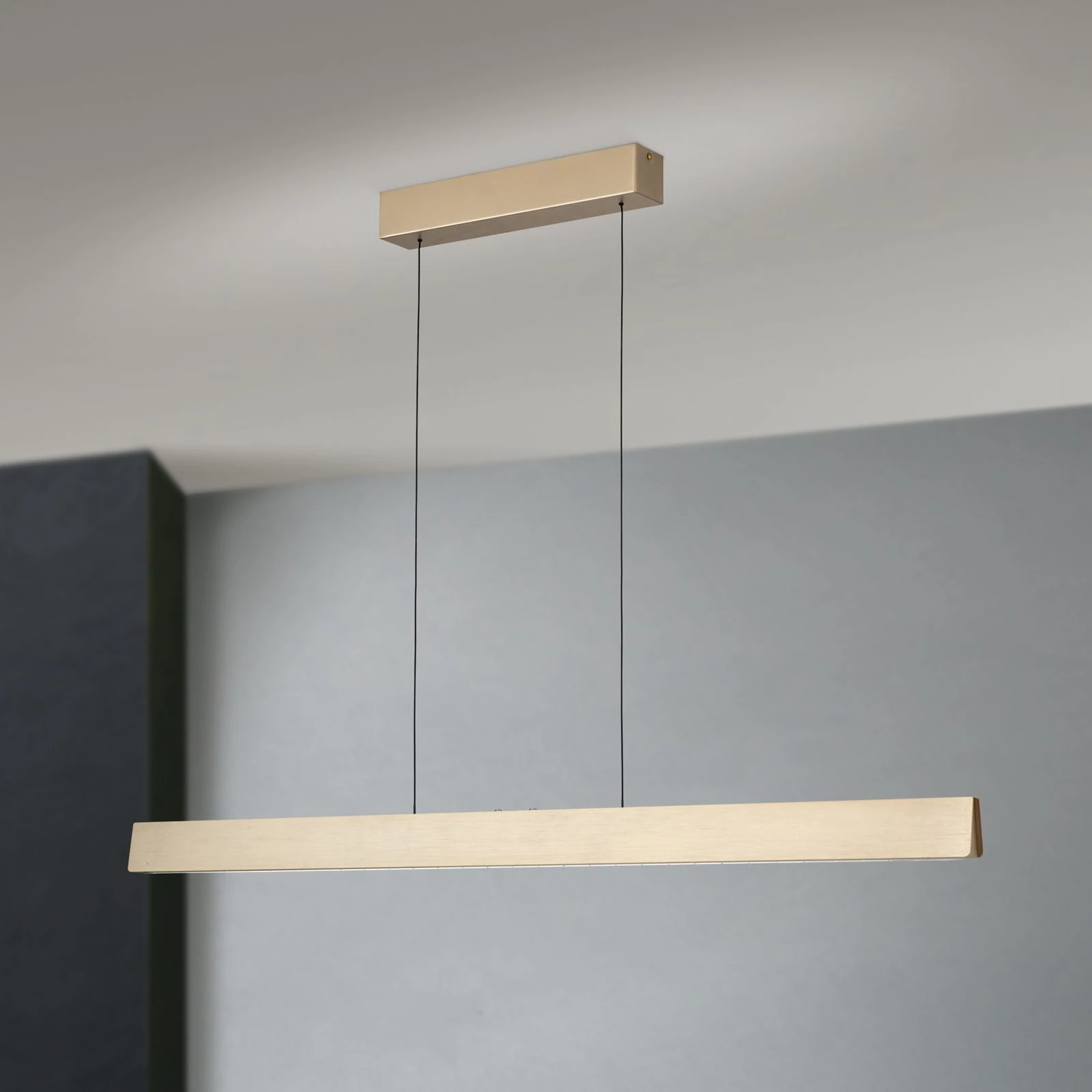 LED viseća lampa TARA, 120 cm, mat zlato - 2