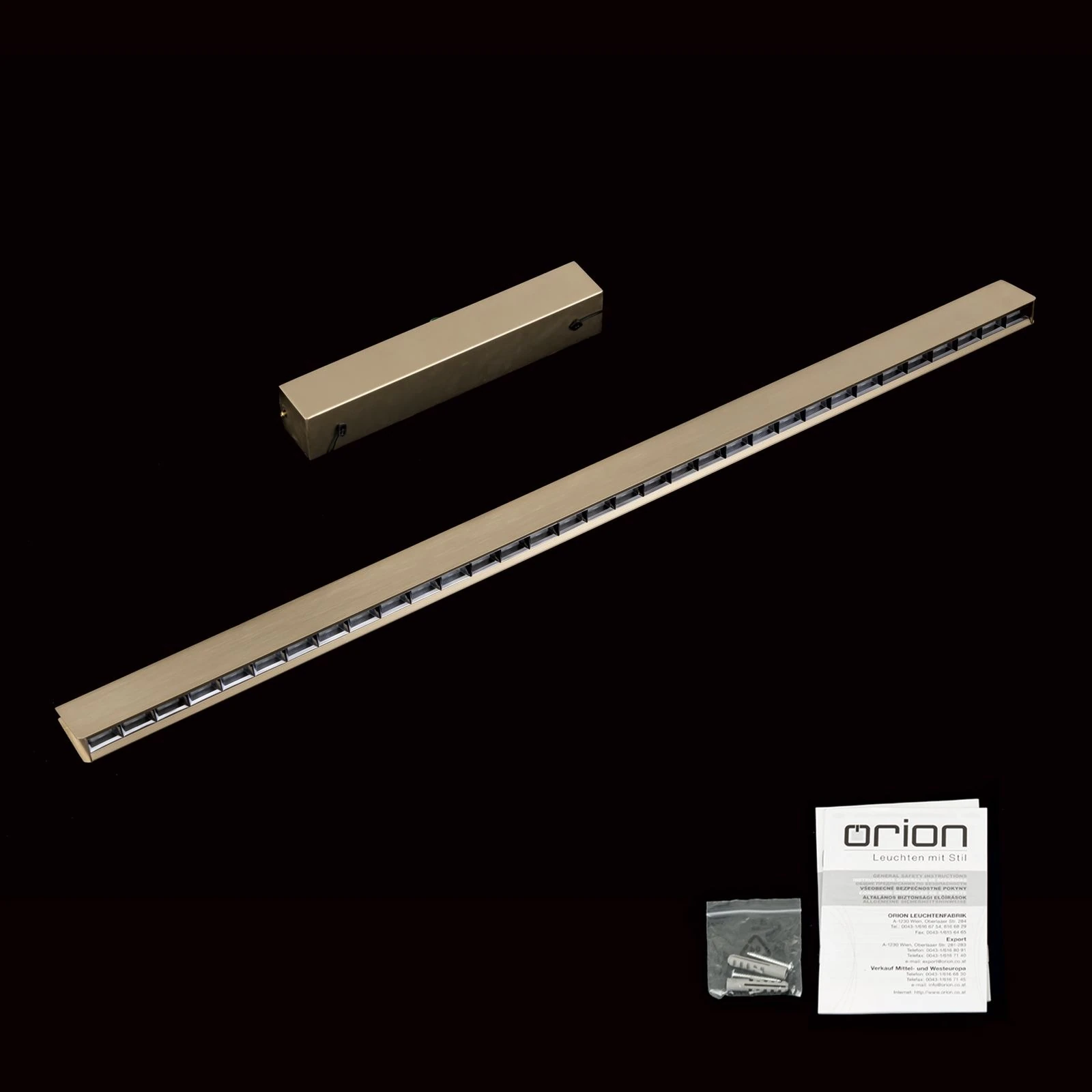 LED viseća lampa TARA, 120 cm, mat zlato - 9