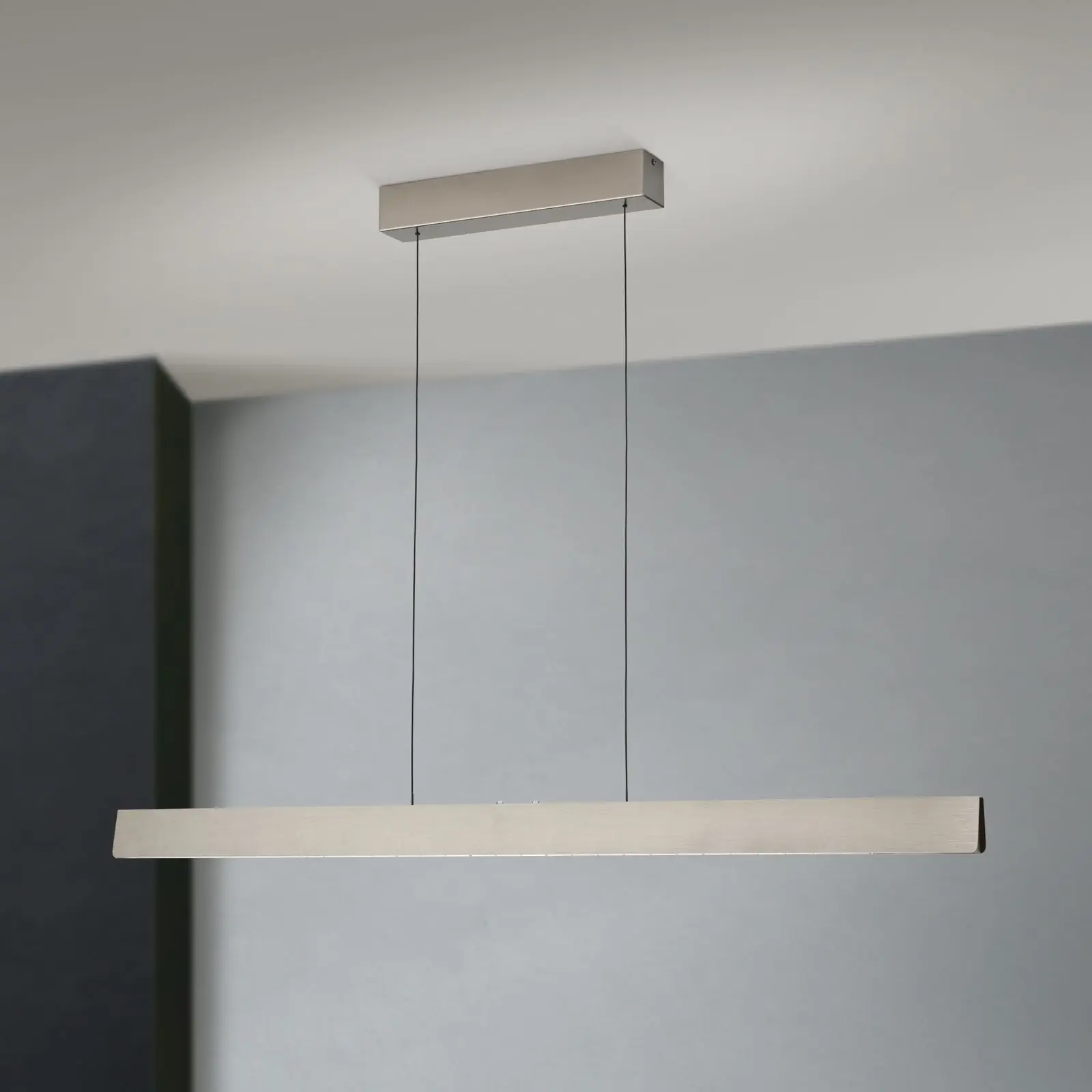 LED viseća lampa TARA, 120 cm, mat nikl - 2