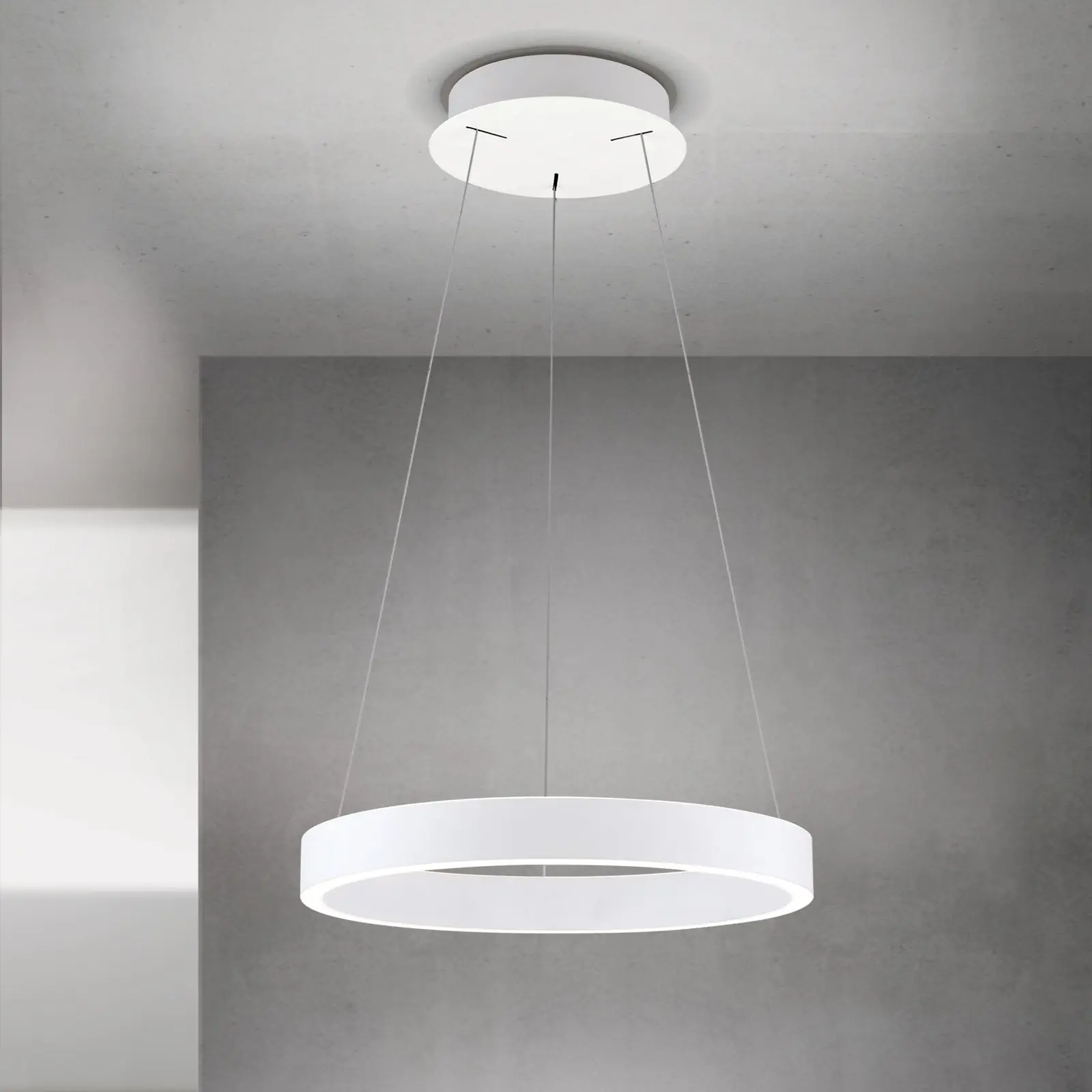 Viseća lampa KOLK, Ø 40cm, bela - 1