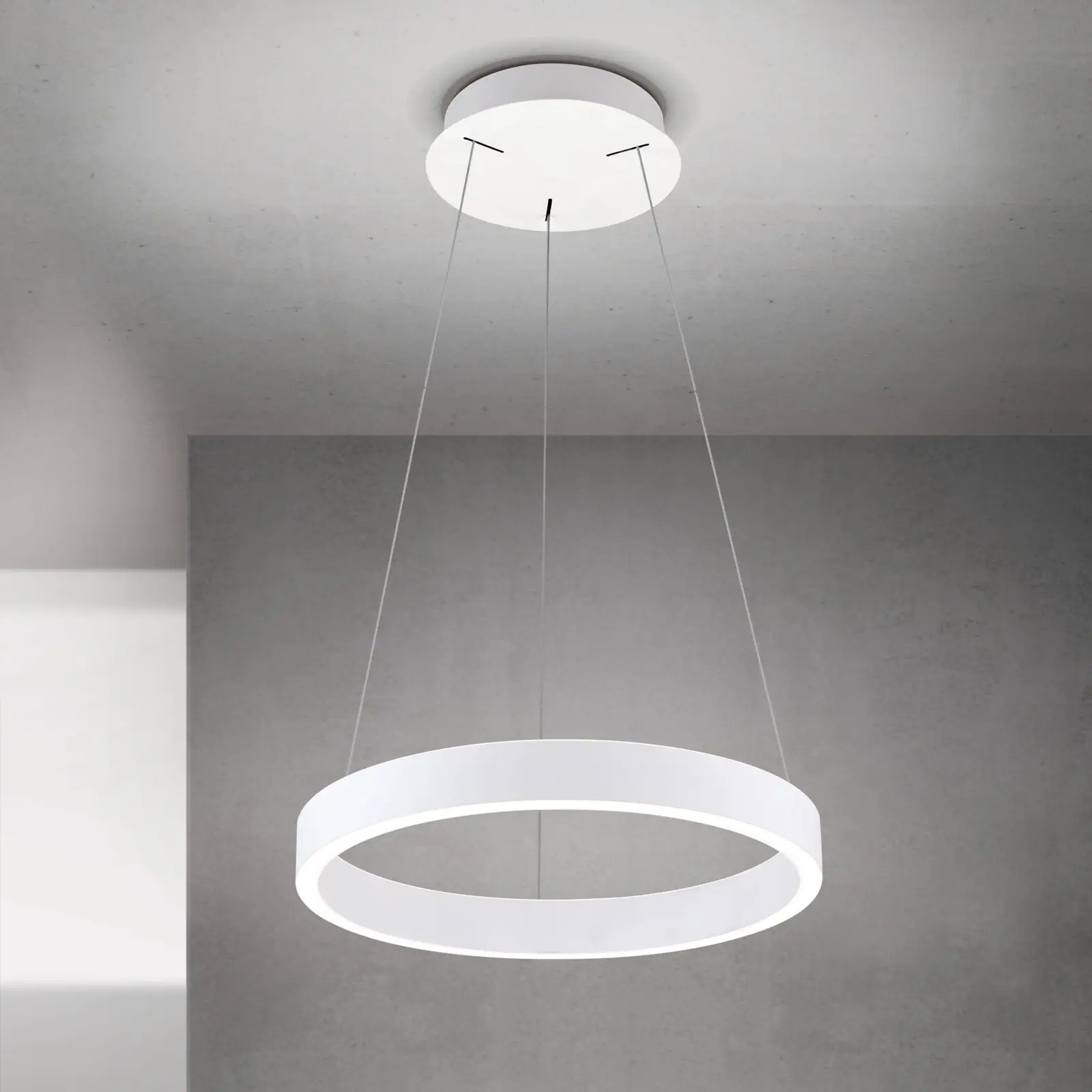 Viseća lampa KOLK, Ø 40cm, bela - 2