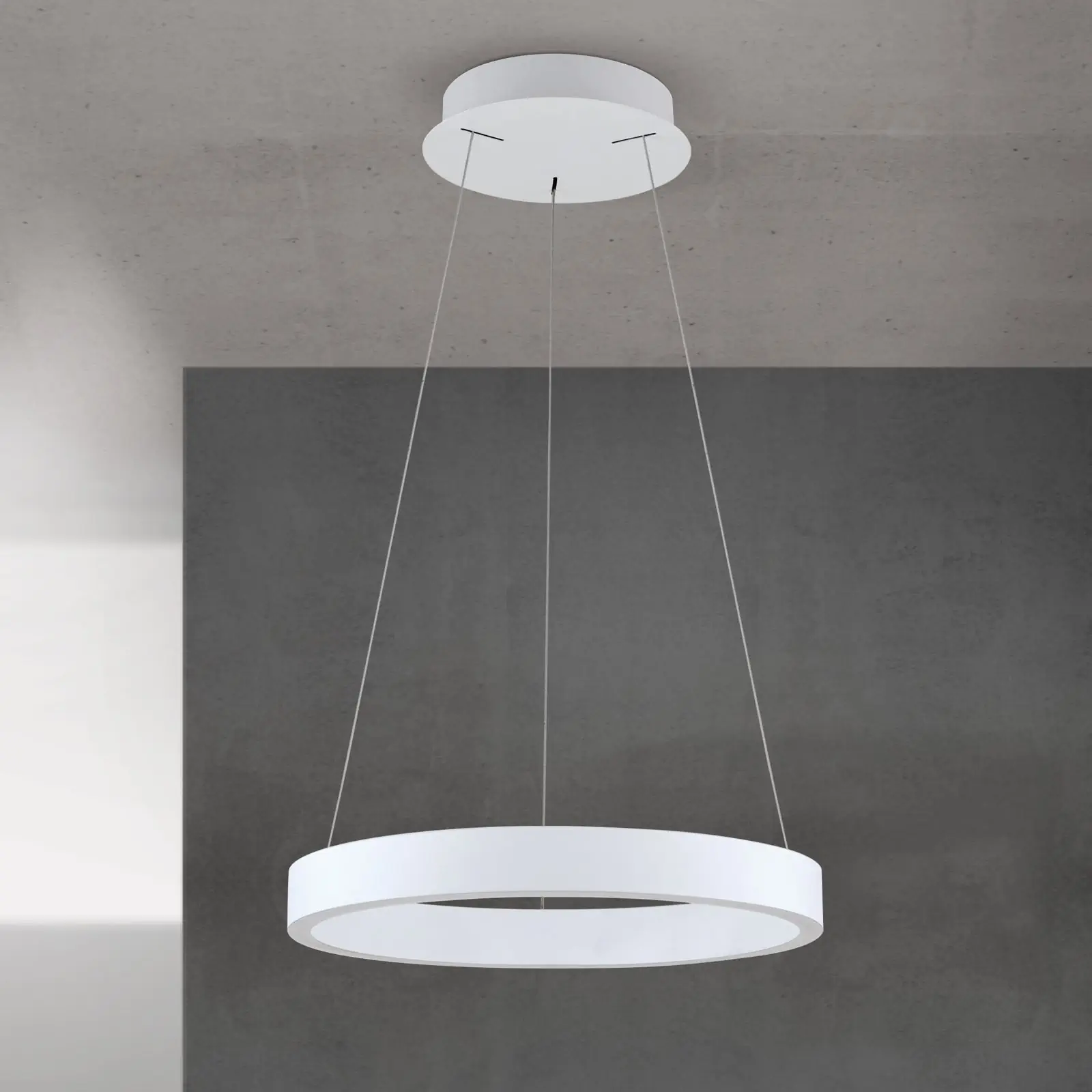 Viseća lampa KOLK, Ø 40cm, bela - 3