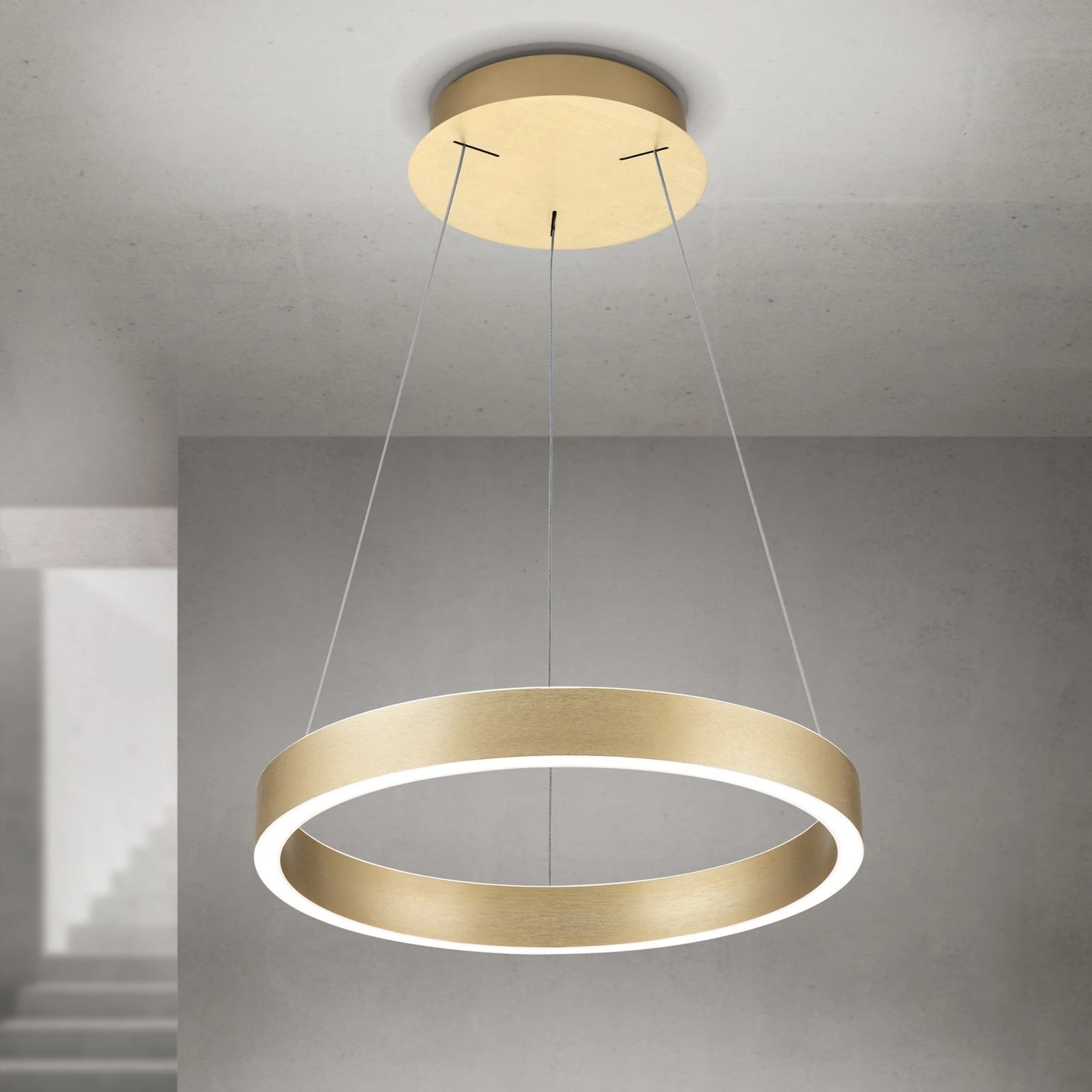 Viseća lampa KOLK, Ø 40cm, mat zlatna - 2