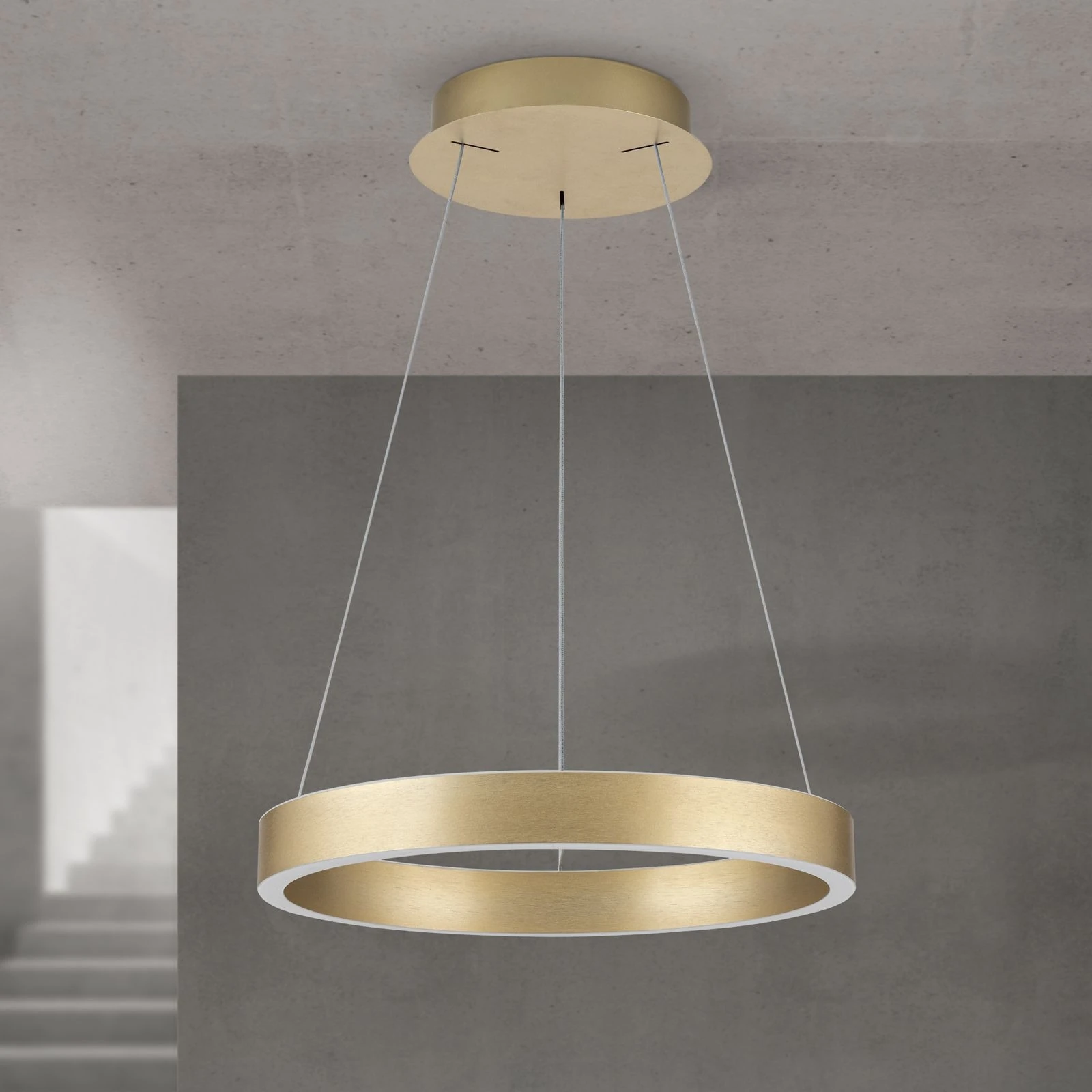 Viseća lampa KOLK, Ø 40cm, mat zlatna - 3