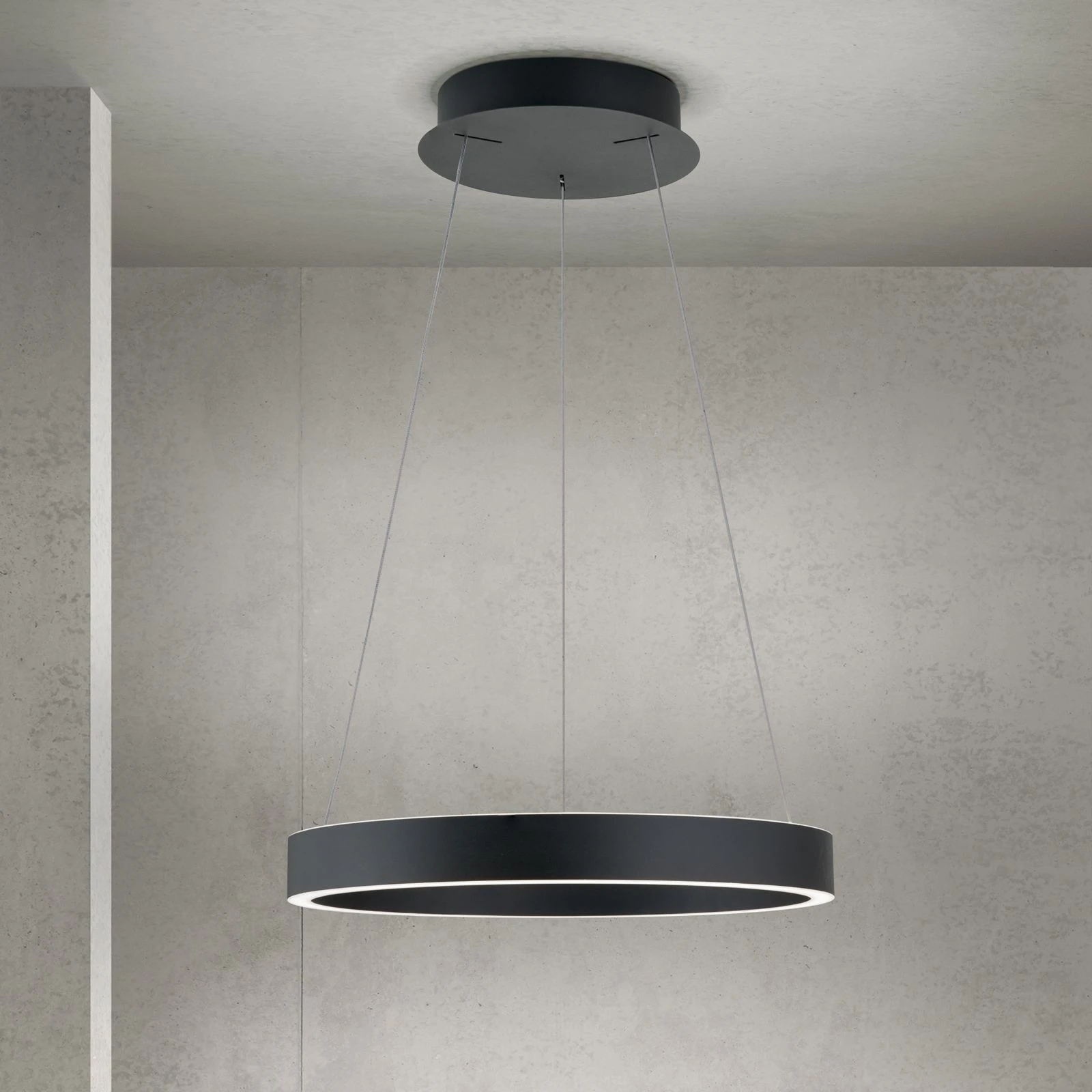 Viseća lampa KOLK, Ø 40cm, crna - 2