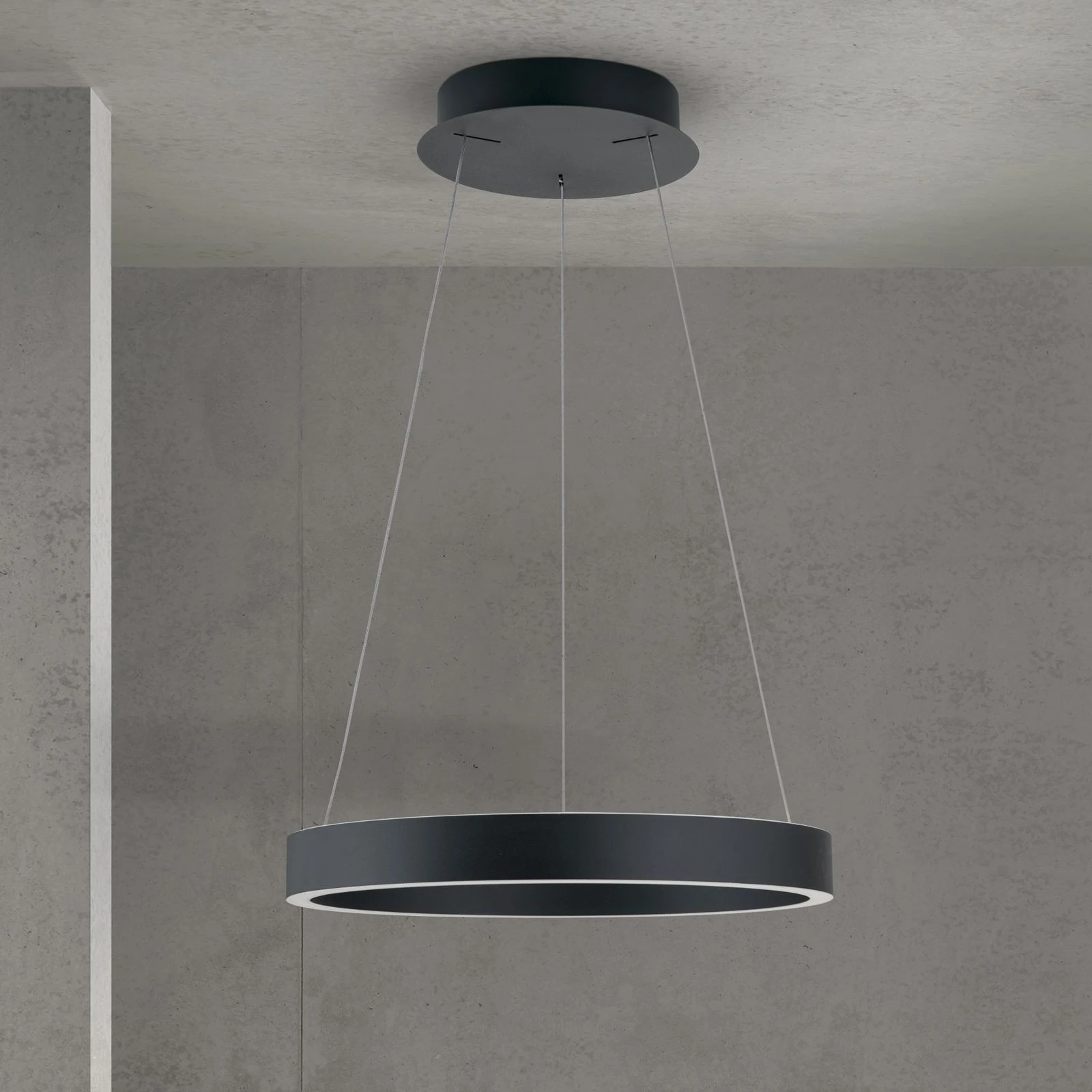 Viseća lampa KOLK, Ø 40cm, crna - 3