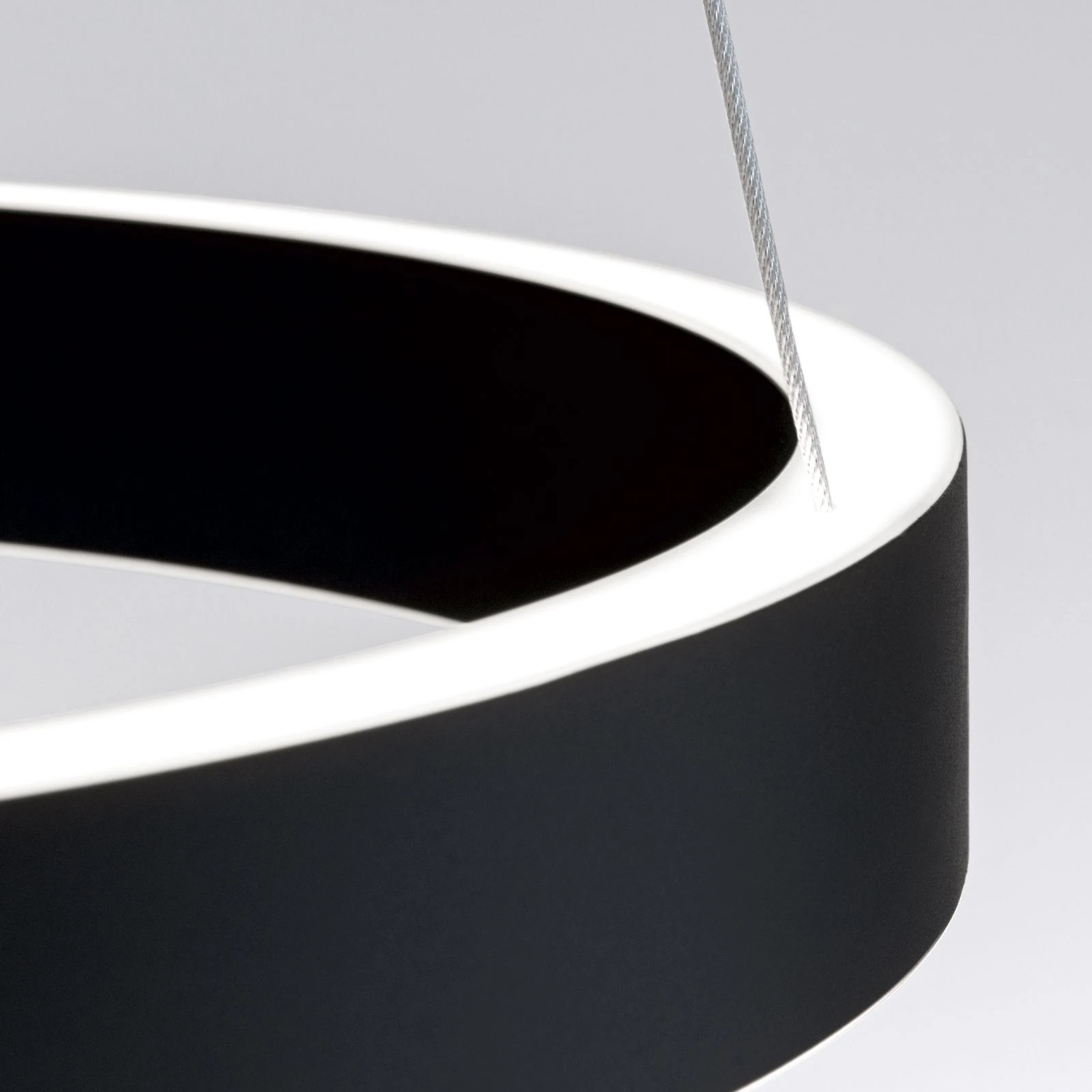 Viseća lampa KOLK, Ø 40cm, crna - 6