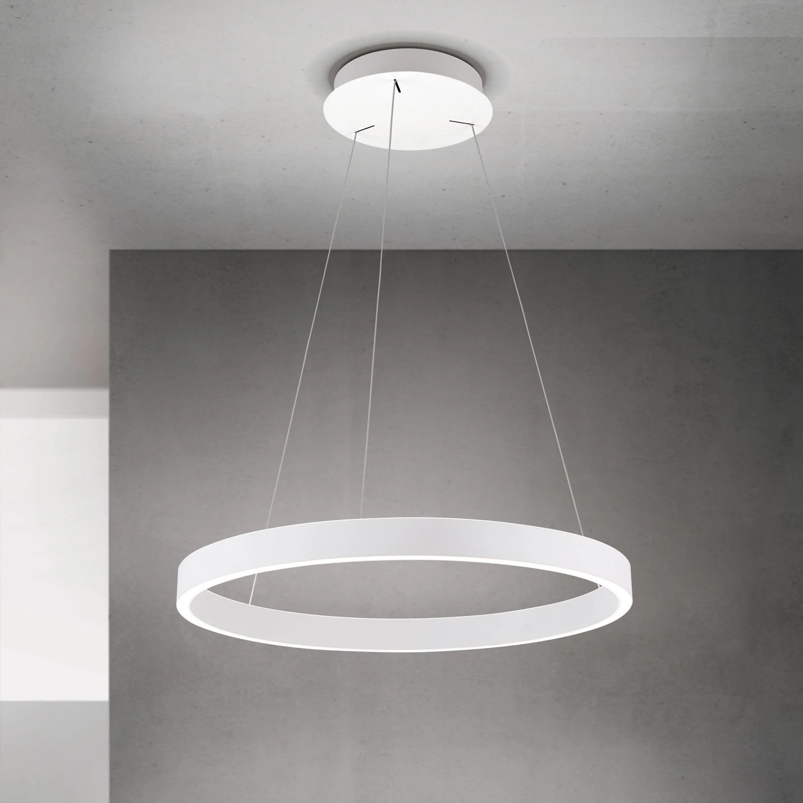 Viseća lampa KOLK, Ø 60cm, bela - 2