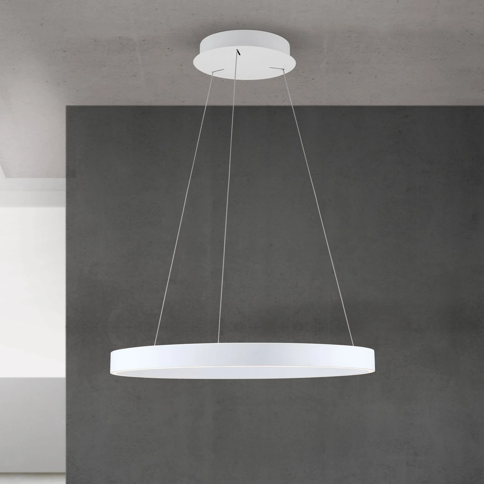 Viseća lampa KOLK, Ø 60cm, bela - 3