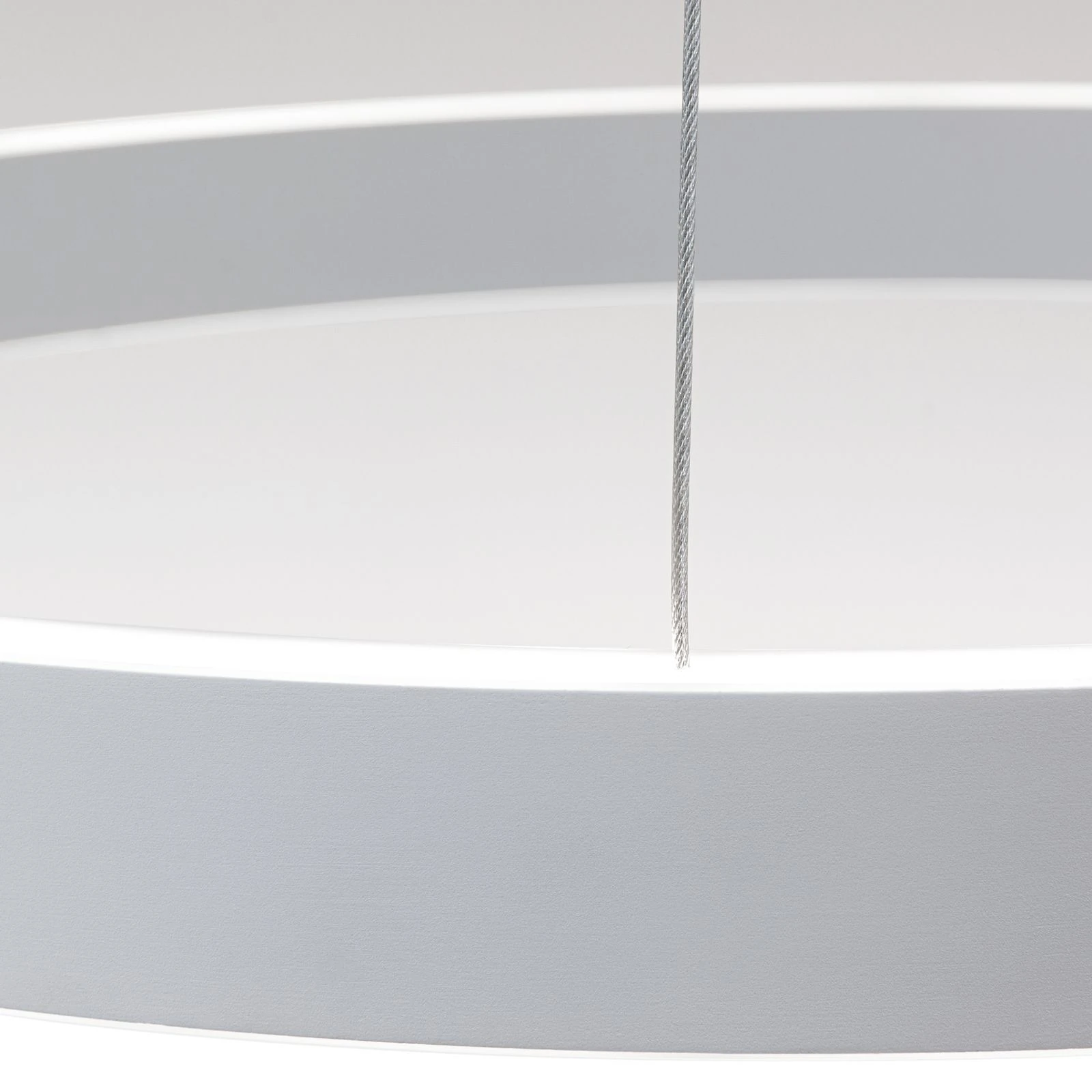 Viseća lampa KOLK, Ø 60cm, bela - 5