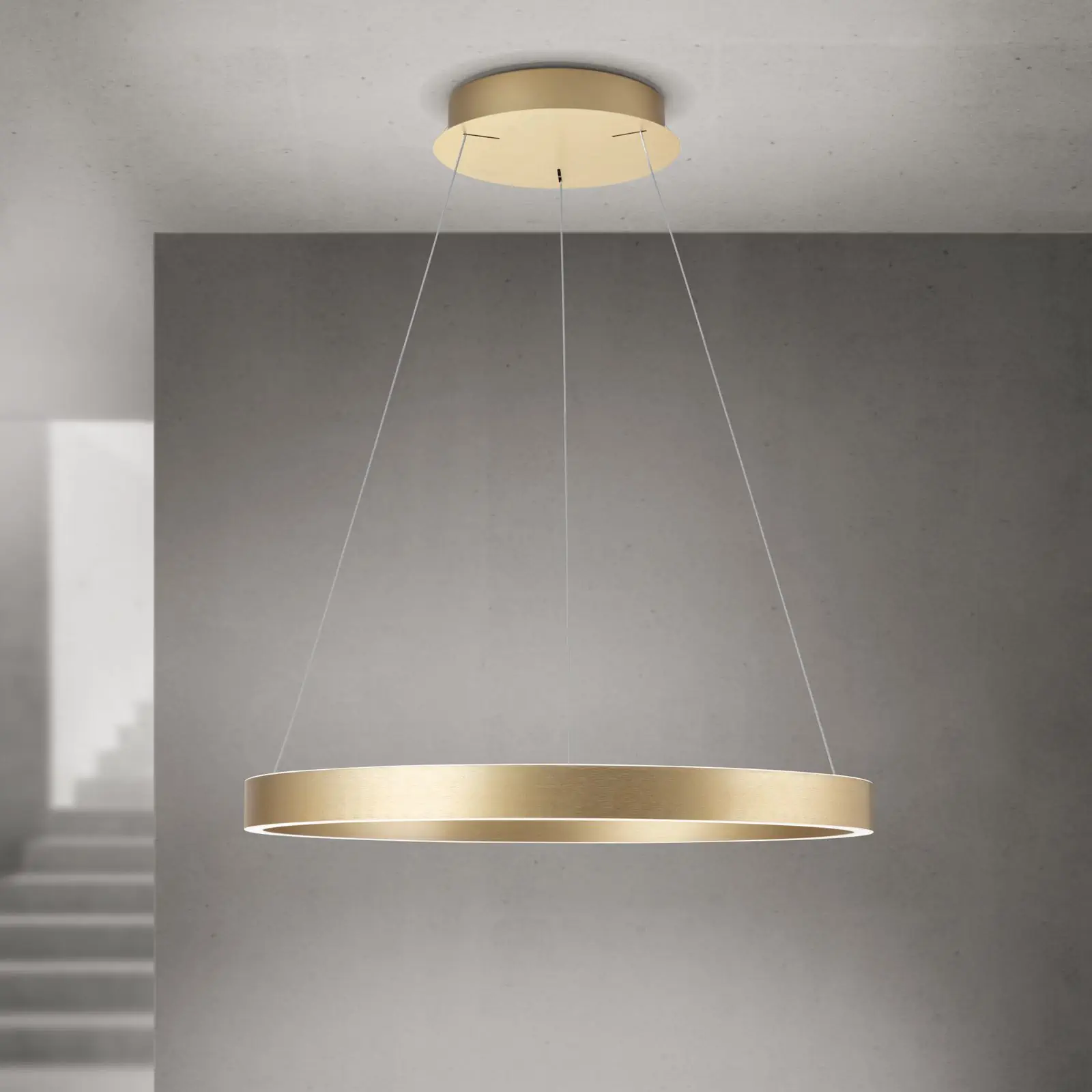 Viseća lampa KOLK, Ø 60cm, mat zlatna - 2