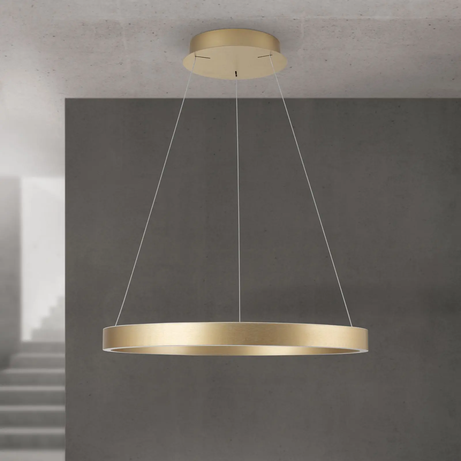 Viseća lampa KOLK, Ø 60cm, mat zlatna - 3