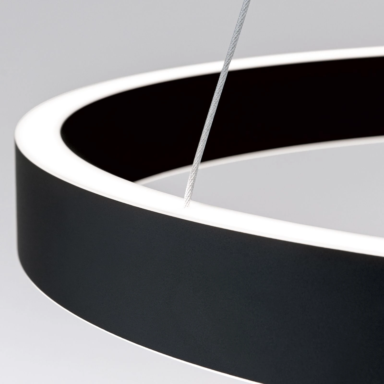 Viseća lampa KOLK, Ø 60cm, crna - 5