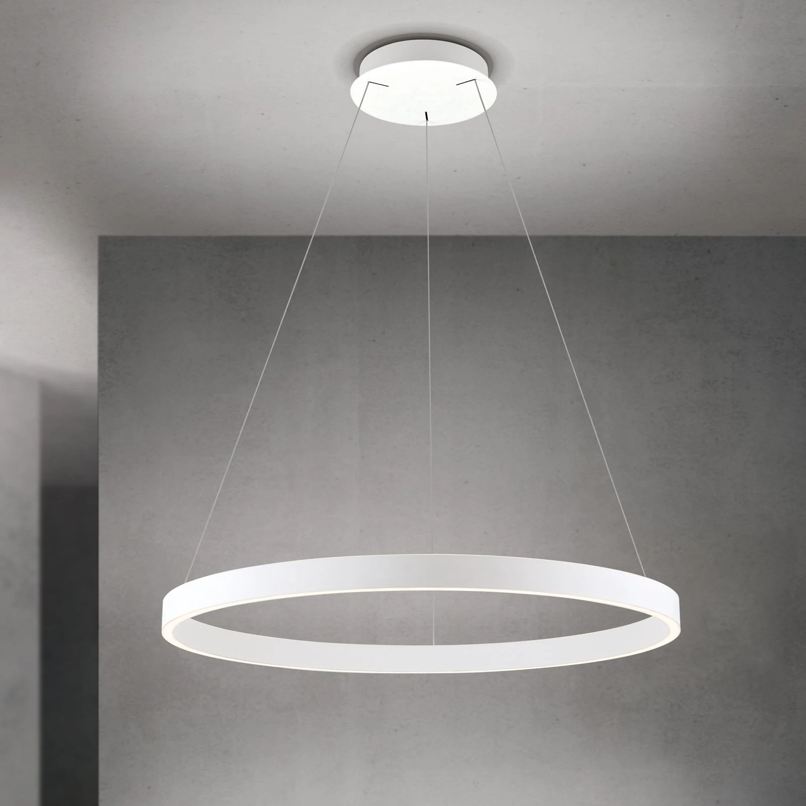 Viseća lampa KOLK, Ø 80cm, bela - 2