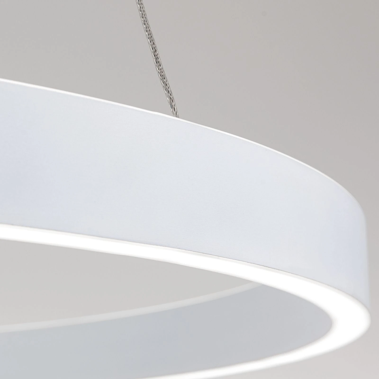 Viseća lampa KOLK, Ø 80cm, bela - 6