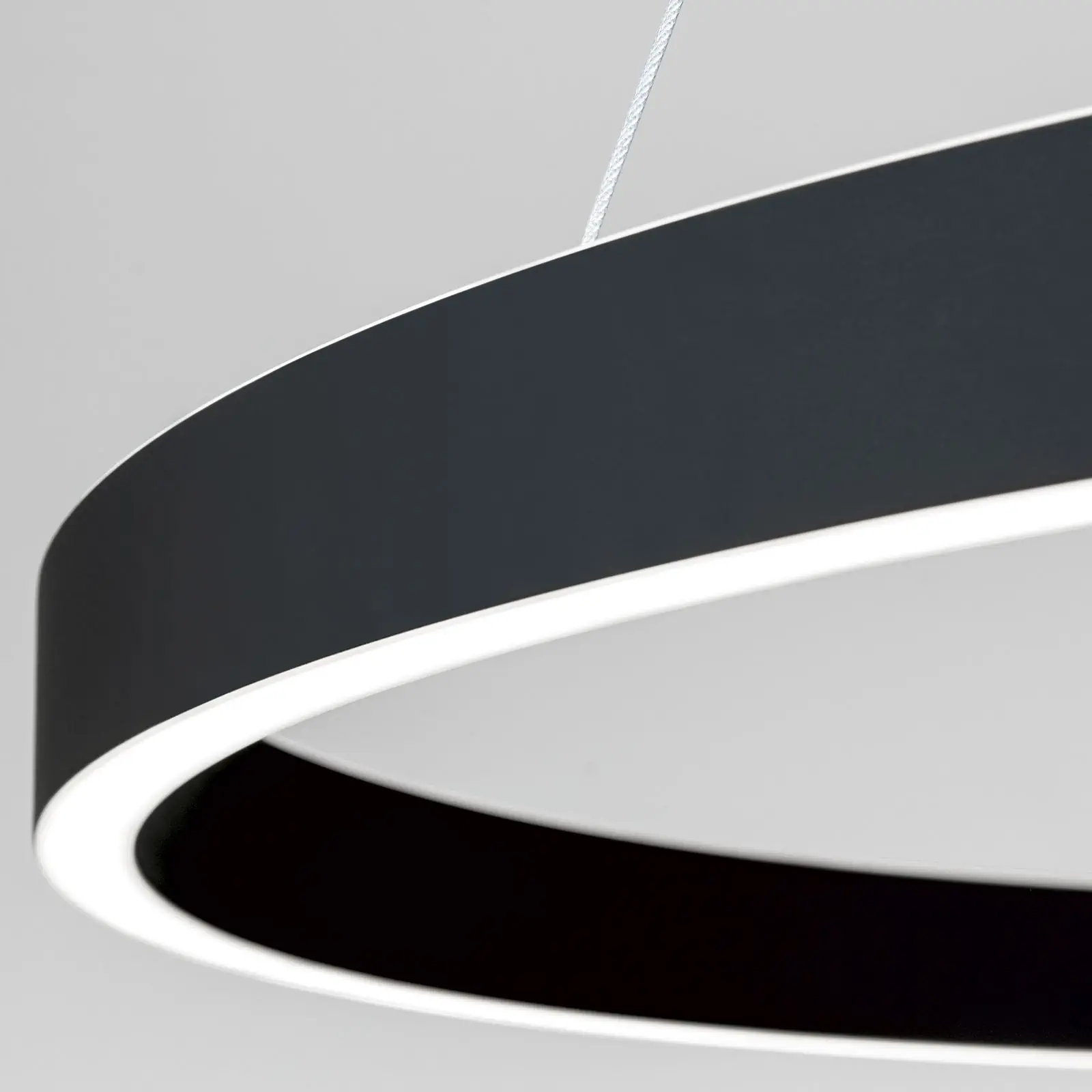 Viseća lampa KOLK, Ø 80cm, crna - 5