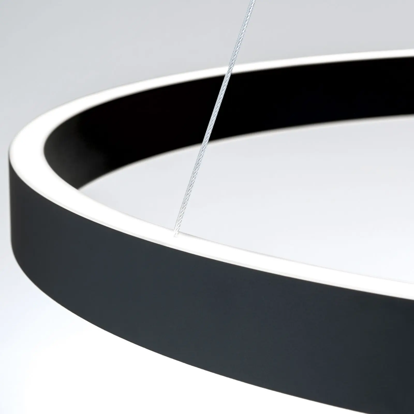 Viseća lampa KOLK, Ø 80cm, crna - 6