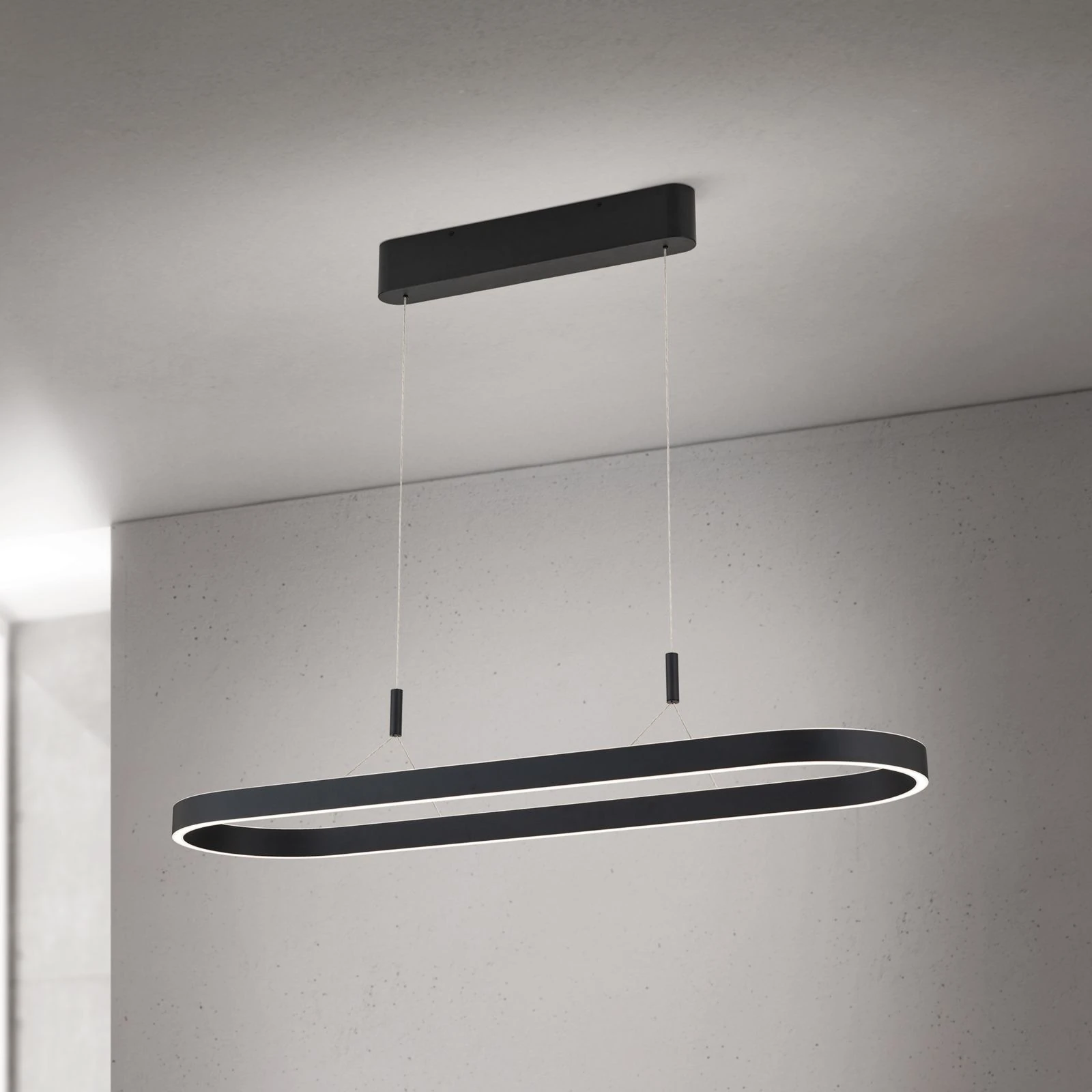 LED viseća lampa CARRARA, 120 cm, crna - 2