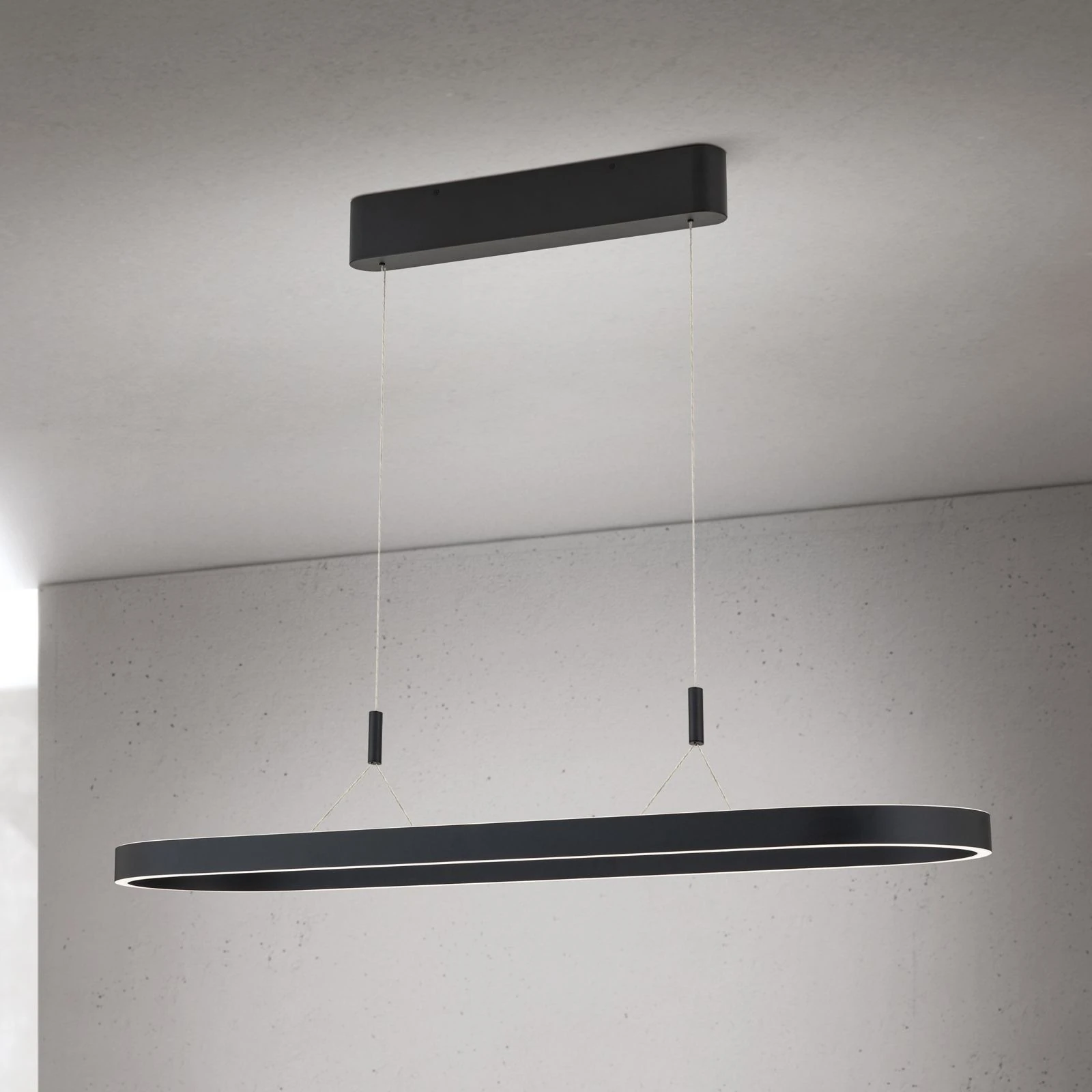 LED viseća lampa CARRARA, 120 cm, crna - 3