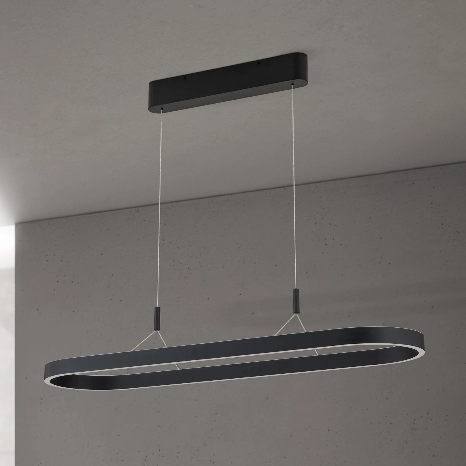 LED viseća lampa CARRARA, 120 cm, crna - 4