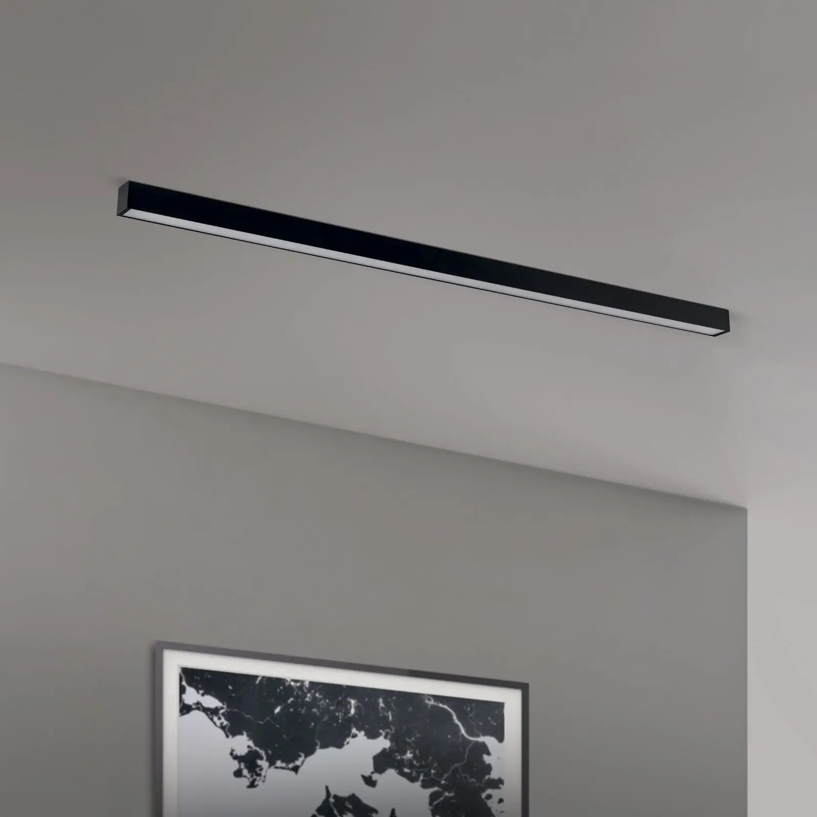 LED profilna lampa BOUNCE, dužina 113 cm, crna - 5