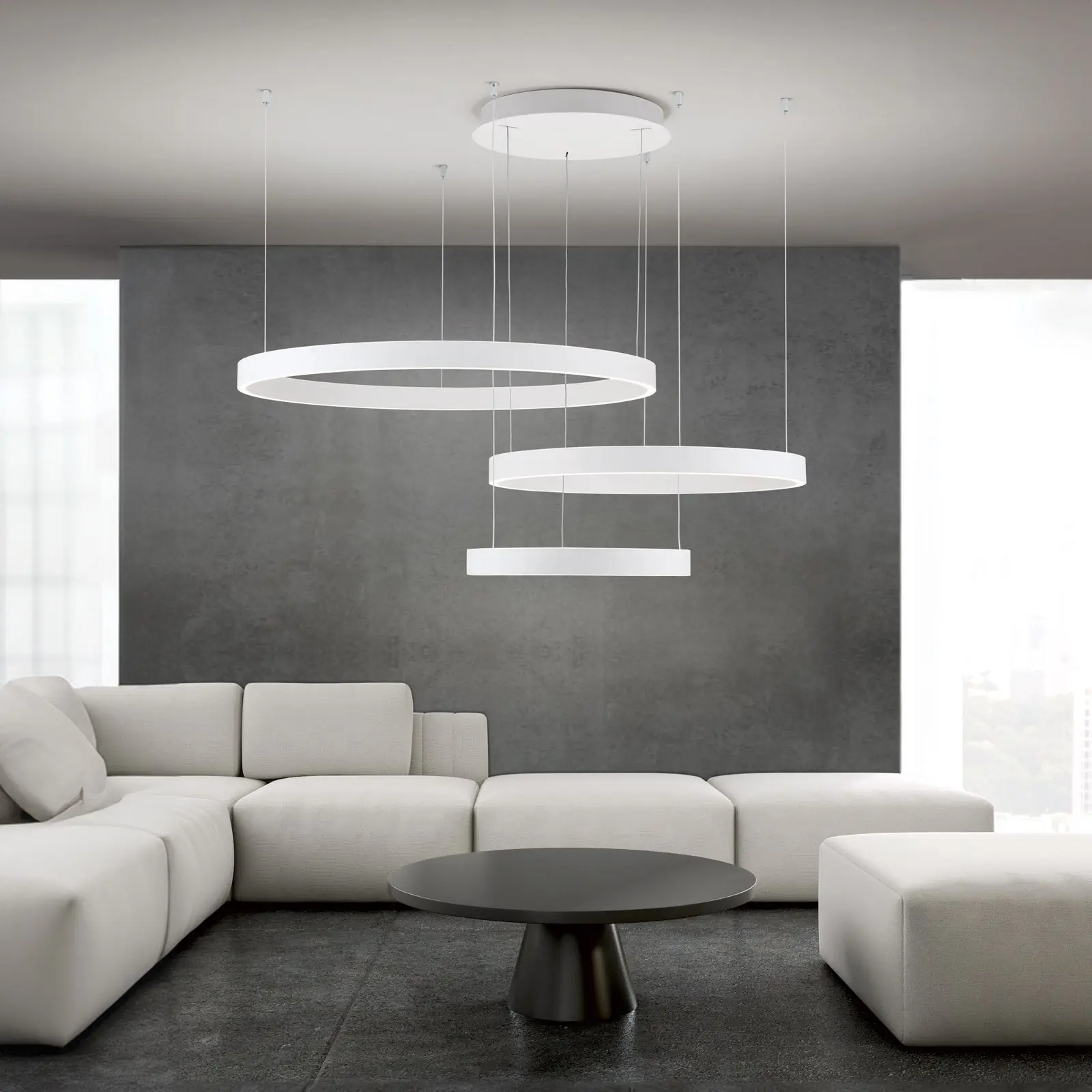 Viseća lampa KOLK, horizontalna, Ø 40/60/80 cm - 1