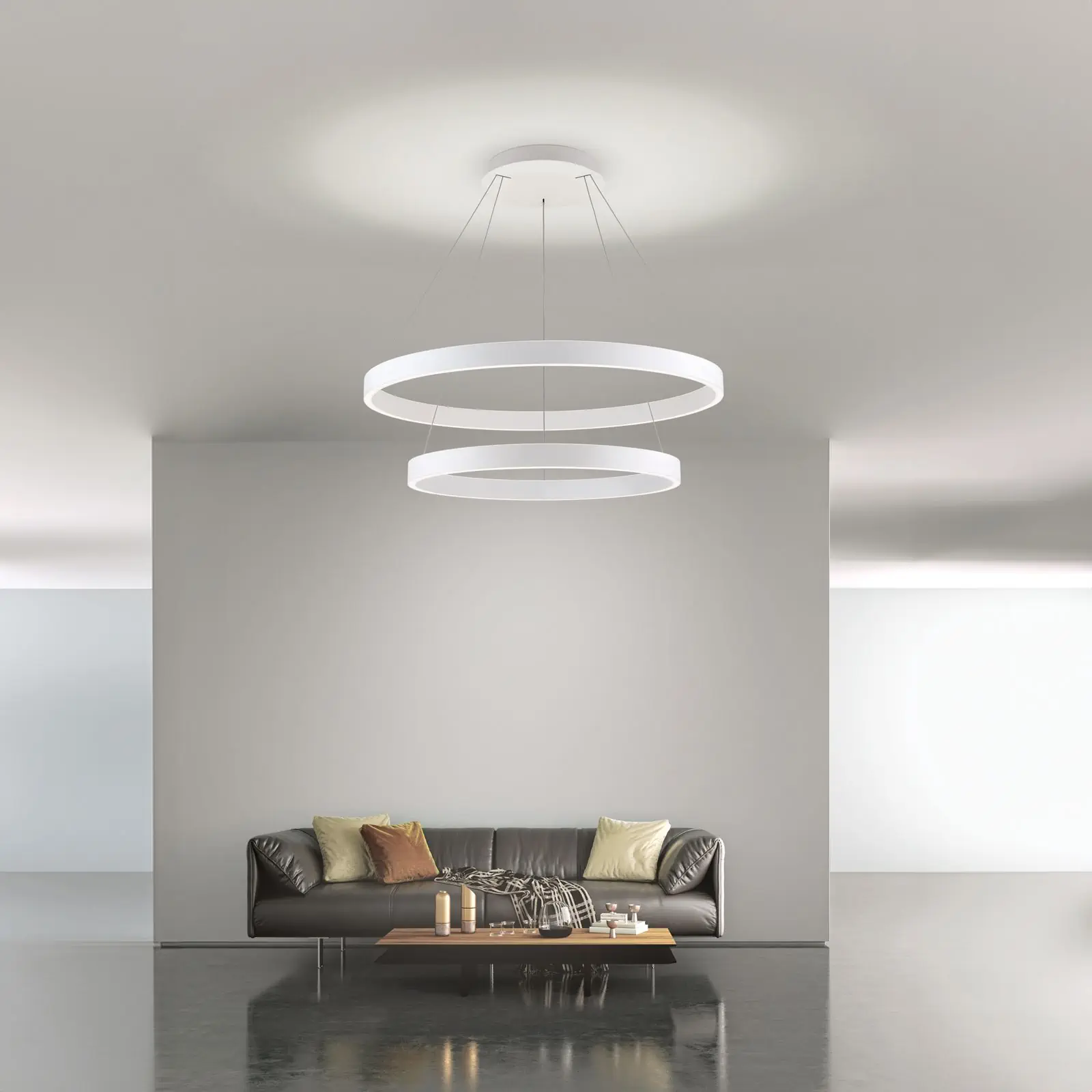 Viseća lampa KOLK, koncentrična, Ø 60/80 cm - 1