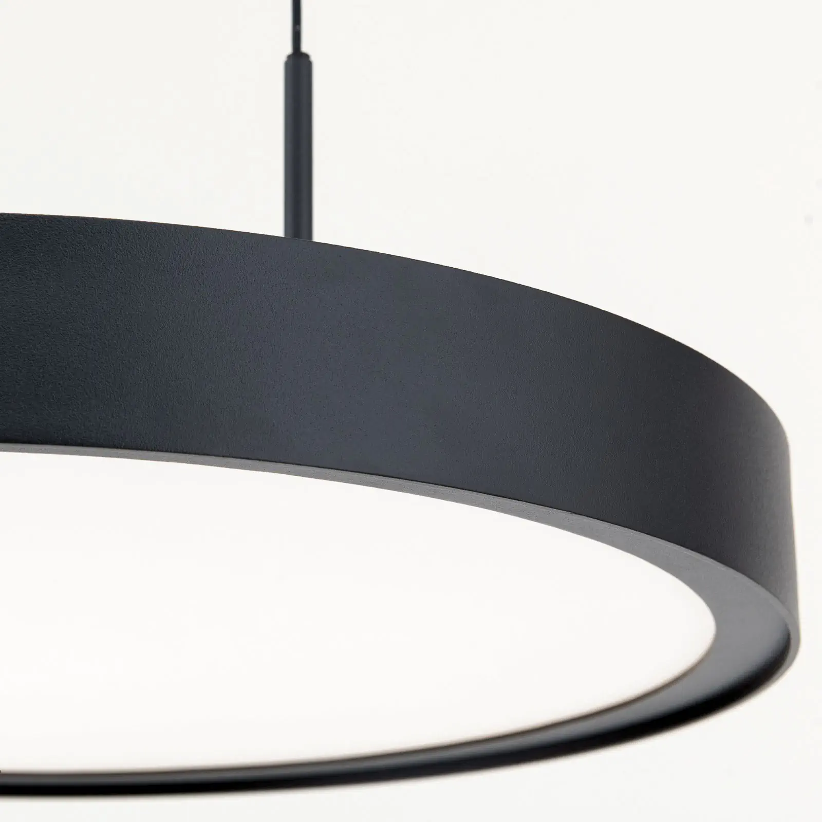 LED viseća lampa TEIDE, Ø 33,5 cm, mat crna - 5