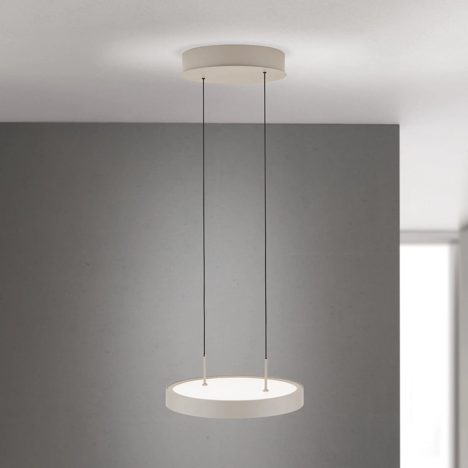 LED viseća lampa TEIDE, Ø 33,5 cm, kaki - 2