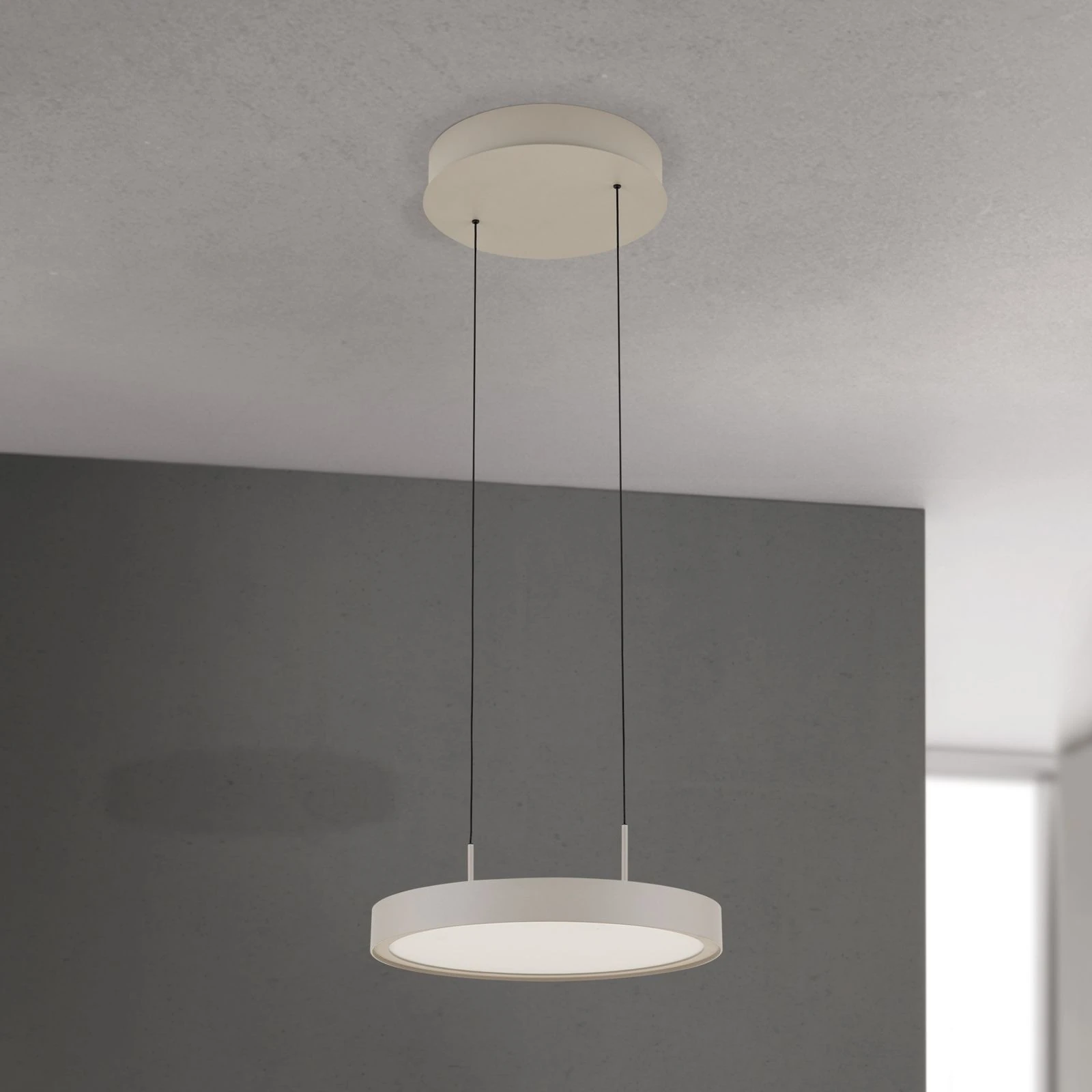 LED viseća lampa TEIDE, Ø 33,5 cm, kaki - 3